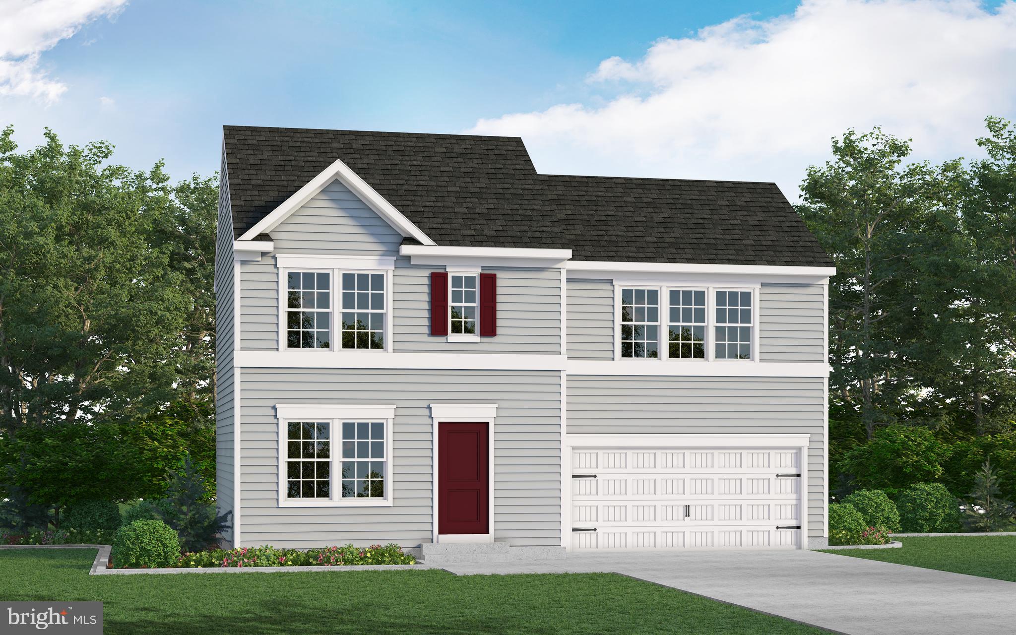 The Opal is a single-family home with 3 bedrooms, 2.5 baths and 2-car garage. The first floor features a great room, laundry, and kitchen. The second floor features 3 bedrooms, and 2 full baths.