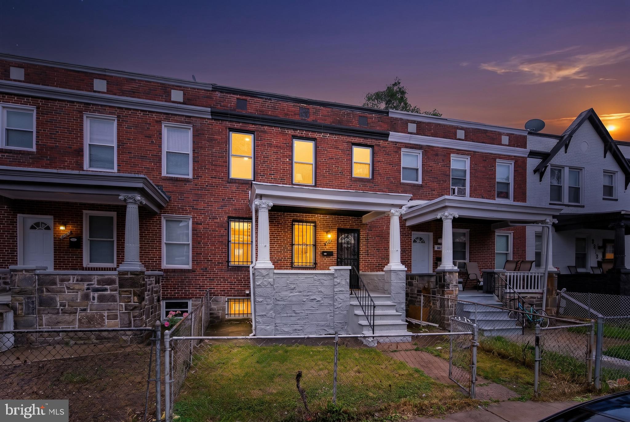 Welcome to this stunning fully renovated home that is featuring 4 bedrooms and 3.5 bathrooms, thoughtfully updated with modern finishes throughout. Conveniently located near Pimlico Race Course, I-83, Sinai Hospital, shopping, dining, schools, and public transportation, this move-in ready property offers both style and convenience.The main level boasts a bright open-concept layout with recessed lighting, new flooring in all 3 levels, a custom electric fireplace, and a convenient half bathroom. The beautifully updated kitchen features new cabinetry, quartz countertops, and stainless steel appliances — perfect for both everyday living and entertaining. Upstairs, you’ll find three generously sized bedrooms, including a nice size primary suite with beautifully renovated bathrooms. The finished basement offers additional versatile living space, including a fourth bedroom, a fully remodeled bathroom, a comfortable living area, washer and dryer, and a walkout exit. Exterior highlights include a welcoming front porch, fenced front and rear yards, and a rear parking pad for added convenience. This home has been upgraded throughout and is truly move-in ready. Schedule your showing today!