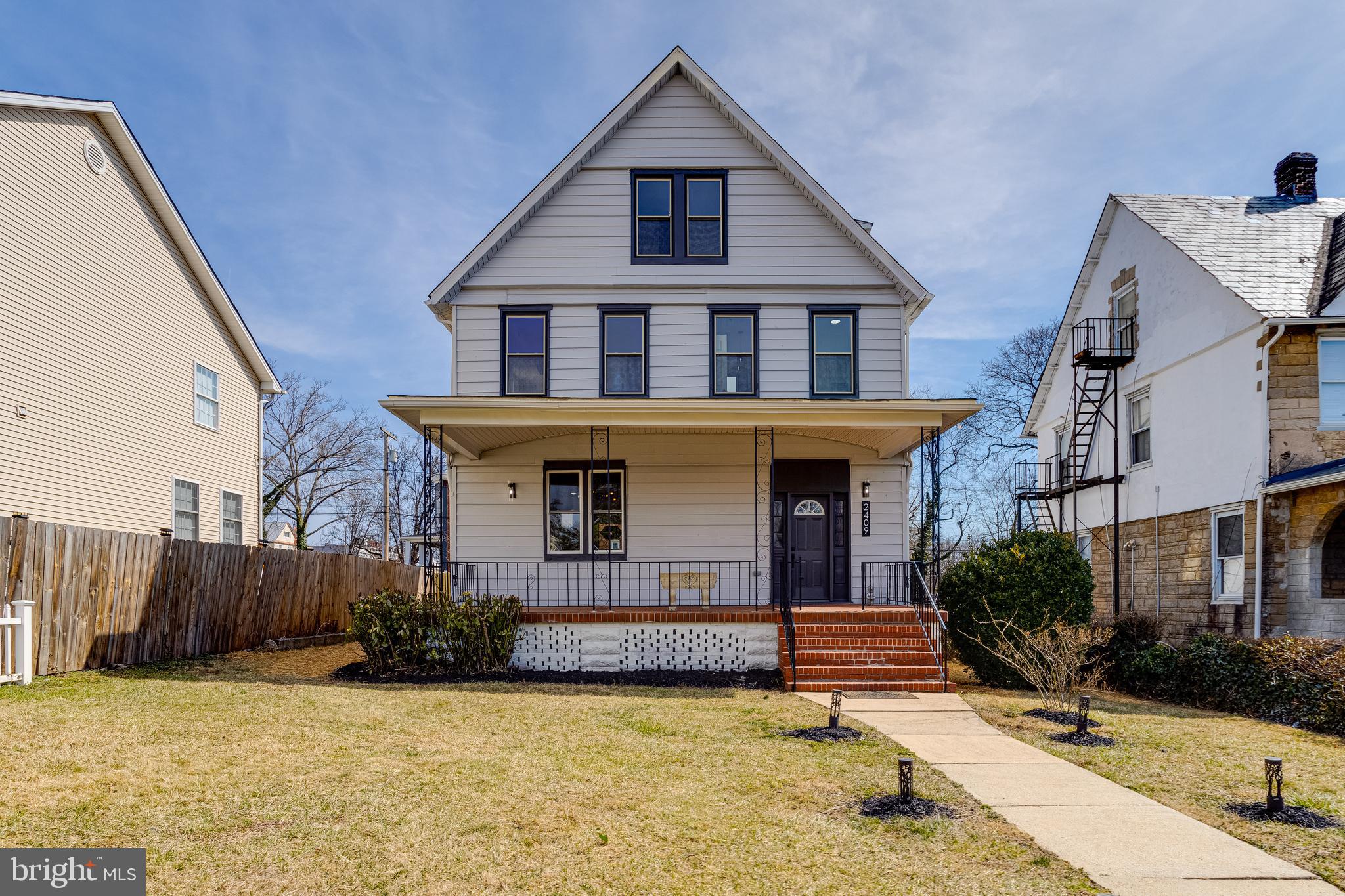 Step into the charm and elegance of this spacious 5-bedroom, 3.5-bathroom house located in a vibrant Baltimore neighborhood. With an impressive 2,164 square feet of elegant living space, this property offers ample room for comfort and storage, featuring a partially finished basement perfect for entertainment or relaxation.
Each bedroom is well-appointed, including a serene primary bedroom that serves as a peaceful retreat. Modern amenities meet classic comfort in the bathrooms, which are designed to cater to both quick mornings and leisurely evenings. The heart of the home is the kitchen, equipped with everything you need to whip up gourmet meals and daily dinners alike.
Not just a space to reside, this property includes a detached two-car garage, providing extra storage or a haven for your automotive treasures. Drive in through the alley into a completely fenced backyard.
As if the house itself wasn’t enough, the location is a treasure trove of convenience and recreation. It's only a short distance from Forest Park High School, making morning commutes to school a breeze. Running errands is easy with Metro Sundries and WestFor those who admire nature, Druid Hill Park is within easy reach, perfect for morning jogs or leisurely weekend picnics. All of these, coupled with the home’s comfort, make it a place where every day feels like a blend of adventure and tranquility. Prepare to create lasting memories in a home that's as welcoming as it is functional.