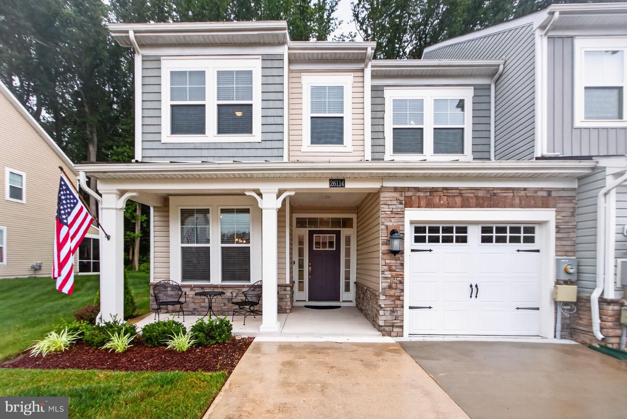 Discover an exquisite end-of-row townhouse in the prestigious Villas at Walden.  This coastal-style residence boasts 4 spacious bedrooms and 3.5 luxurious bathrooms, featuring an open floor plan that seamlessly integrates living and dining spaces. The gourmet kitchen is a chef's dream, equipped with stainless steel appliances, double ovens, and upgraded countertops, perfect for entertaining. Enjoy the elegance of entry-level living with thoughtfully designed window treatments throughout. Step outside to your private screened porch or patio, ideal for relaxation amidst the serene wooded surroundings. The community offers exceptional amenities, including a clubhouse, fitness center, and an inviting outdoor pool. With an attached garage and ample driveway parking, convenience is at your fingertips. Experience a lifestyle of luxury and leisure in this remarkable property, where every detail has been crafted for comfort and sophistication.