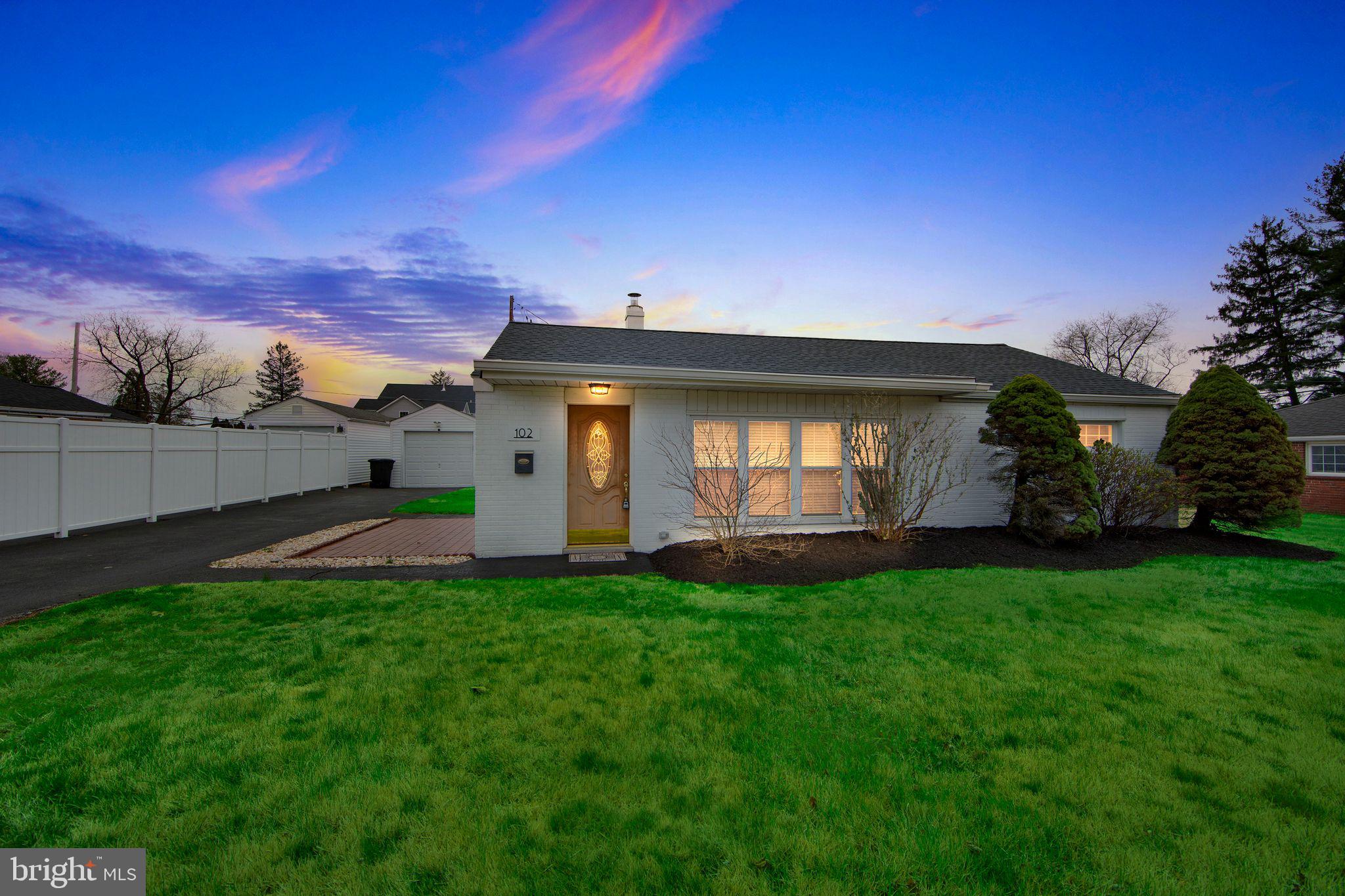 Available May 15th. Welcome to 102 New Hope Street, a beautifully renovated 3 bedroom, 1 full bath.  The third bedroom has laundry and enough room for a bed or it can be used for an office space. This ranch-style home is located in the heart of Plymouth Township in the award winning Colonial school district. Updated over the last three years, this charming home features new flooring, crown molding, and windows throughout. The modern kitchen offers granite countertops, a subway tile backsplash, white cabinetry, and stainless-steel appliances. The recently renovated bathroom includes a newly tiled shower, updated vanity, and high-end fixtures. Enjoy year-round comfort with a well-maintained Lenox air conditioning unit and forced-air heat throughout the home. Outside, the property boasts a large fenced-in yard, two patios, and a driveway—perfect for outdoor living. Conveniently located within walking distance to schools and shopping, and just minutes from the PA Turnpike, Route 476, and Route 202, this home offers both style and convenience. Prospective tenant must have at least a 725 credit score and submit your credit score and a full credit report prior to showing the home to: Marie@MarieDeZarate.com. Required at signing of lease: Deposit $2,500, First month rent $2,500. The tenant pays for electric , water and snow removal. Landlord pays for trash, sewer and landscaping —schedule your showing today before it’s gone. Welcome home....