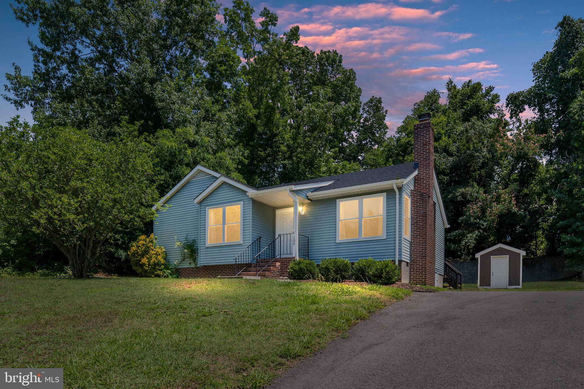 Cute as a button and completely remodeled, this charming one-level home is move-in ready! The beautifully updated kitchen features stainless steel appliances, soft-close cabinetry, and elegant quartz countertops. Both bathrooms have been tastefully renovated with ceramic tile, new vanities, and modern lighting fixtures. Durable luxury vinyl plank (LVP) flooring runs throughout the home, creating a seamless and stylish look.

The spacious family room is highlighted by a classic brick fireplace—perfect for cozy autumn evenings. Step outside to the large rear deck, an ideal space for entertaining family and friends, hosting summer barbecues, or simply relaxing while enjoying the backyard. Additional updates include recently replaced double-hung windows for improved energy efficiency and abundant natural light.

Best of all, this home is located in a NO HOA community. Don't miss this incredible opportunity to own a beautifully updated home in North Stafford for under $400,000!