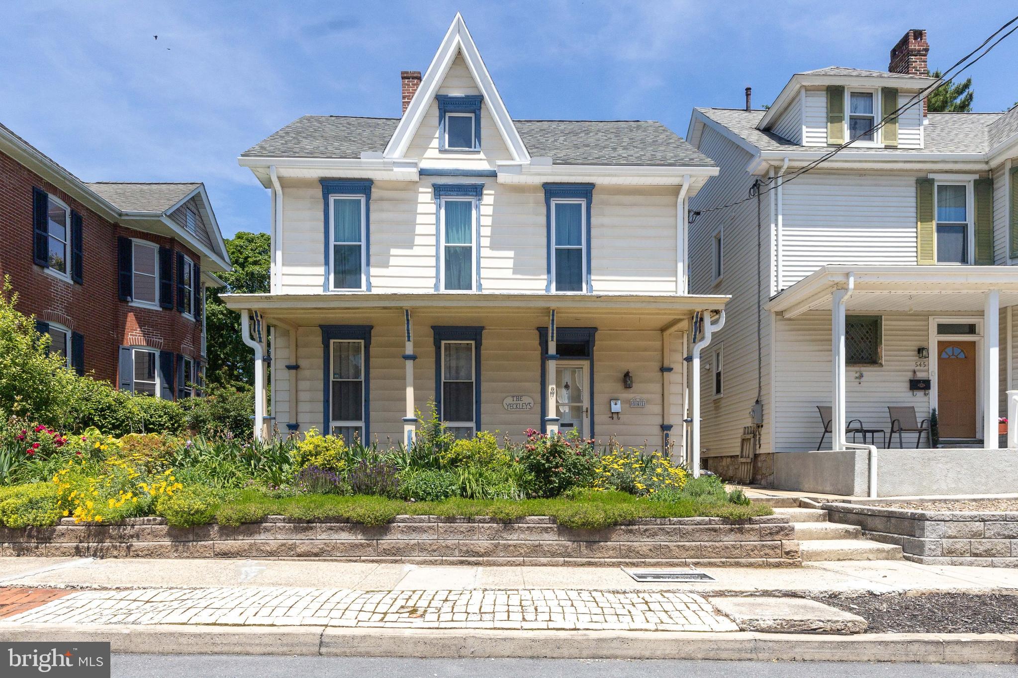 ***An offer has been received on the property. All interested parties please submit their highest and best offers no later than Friday, June 5, 2026, at 2:00 PM.**

Don't miss your opportunity to own this spacious 4-bedroom, 2-bath detached home in the heart of Chambersburg! Conveniently located near the hospital, shopping, dining, schools, and everyday amenities, this property offers space, flexibility, and value that is becoming increasingly difficult to find.

Inside, you'll find four bedrooms, a dedicated office, central air conditioning, and the convenience of natural gas heat, hot water, and cooking. The home has already seen several important updates, including all upstairs windows and a majority of the downstairs windows replaced within the last 10 years, a beautifully renovated upstairs bathroom completed within the past 5 years, and a newer roof installed within the last 5 years.

Need extra space? The partially finished attic offers endless possibilities for storage, hobbies, a workshop area, or future expansion. Outside, enjoy a detached 2-car garage and additional off-street parking.

Previously configured as an over-under duplex, the home still retains separate access to the upper level, offering unique flexibility for future use. Buyers should verify any intended use, zoning, and municipal approvals.

With its desirable location, generous living space, recent updates, and attractive price point, this home presents an outstanding opportunity for homeowners and investors alike. Properties offering this much space and potential at this price point don't stay available for long—schedule your private tour today before it's gone!

Property is being sold as-is. Conventional financing or cash only.