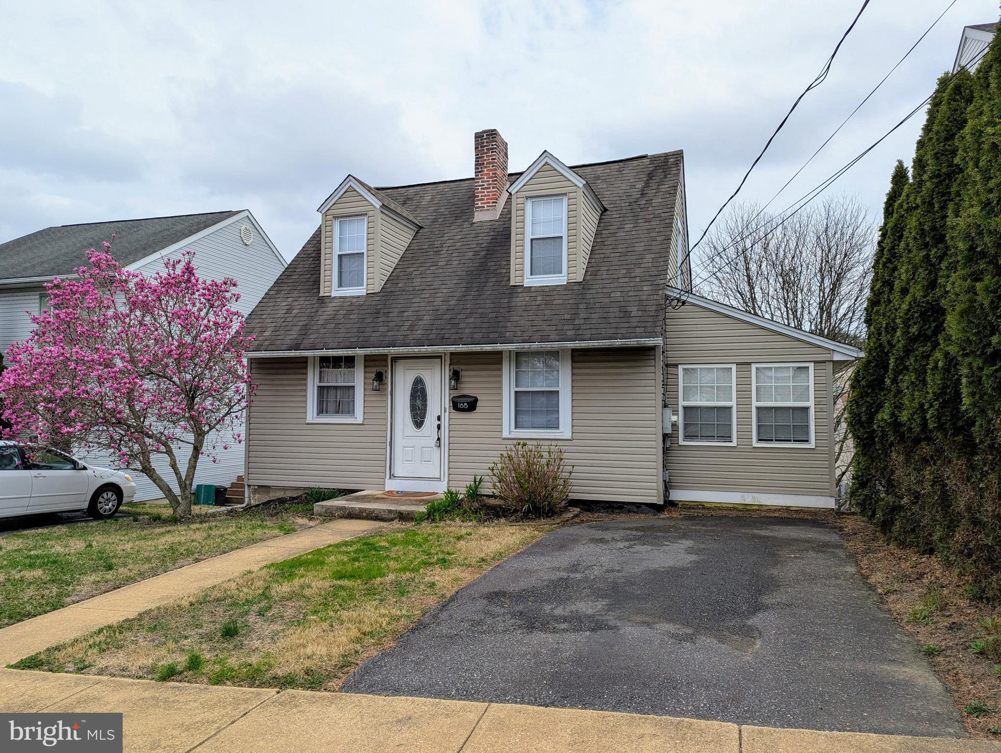 Come to view this pretty cape cod located on a dead-end street, a great starter home or downsizing home with no association fees. Brookhaven Borough is a desirable & walkable community. You will enjoy the convenience of a private driveway. Enter through the front door and enjoy the charm of the home with arched doorways & dining room bump out.  From the entry foyer, follow to the living room with crown molding & carpet, continue to the dining room with crown molding, a charming 3 window bump out & an exit door to the rear upper a great spot to enjoy your morning coffee & lower deck, a sweet space to entertain. The kitchen has been updated with lovely cabinetry, granite counters, under the counter stainless steel sink. overhead lighting, built in microwave, dishwasher, gas range & tile floor. The hallway off the living room takes you to the main level powder room with tile flooring, follow to the main level bedroom or use as a Den/office. The upper level offers a 2nd bedroom with two closets one being a WIC, full bath (the tub was reglazed & has attractive tile surround) and 3rd bedroom has attic access. In the basement you will find a drainage system with a sump pump, outside exit to the rear yard & plenty of storage. The owners converted from oil heat to natural gas heat. Brookhaven borough offers multiple community parks, year-round activities & a private swim club. Desirable Penn Delco SD. The business district is walkable offering, local eateries, Chili's, Starbucks, LA Fitness, Lowes and more. Close to Linvilla Orchards to enjoy festivals, a beer garden & fresh fruits. Close access to major arteries, commuter train to Center City Philadelphia, close drive to the Philadelphia International Airport, N.J. & DE.