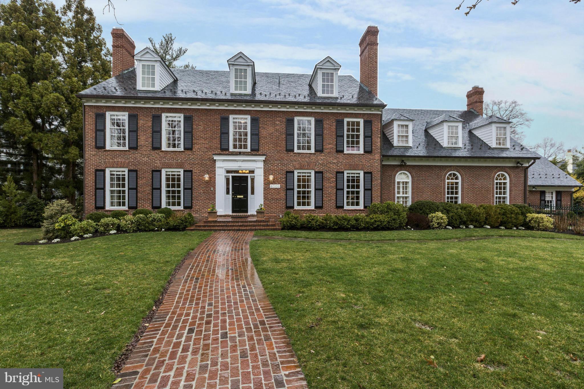 Absolutely Stunning Georgian Col in pristine condition! Renovated to perfection! 4 finished levels, Elegant Liv & Din rms, paneled Lib, Great rm w/wet bar, gourmet kitchen, 1 1/2 BAs, Pool, spa and Patio.  MBS w/ BA and Walk in closet, Junior suite with study, 2 more bedrms, 2 Ba, Upper Lvl 2: 2 bedrms , BA and Storage. Finished LL w/Media rm, wet bar, playrm, exercise rm, BA, wine closet & more!