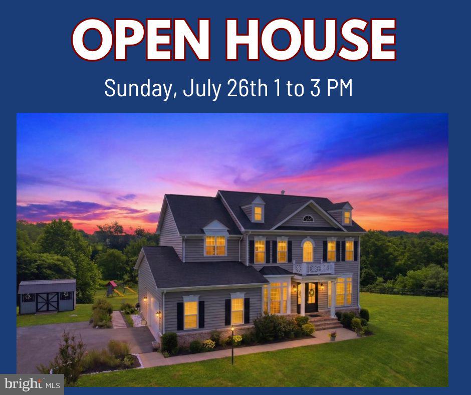 Open house Sunday 7/26 1-3pm..✨ Welcome to 12720 Snowbird Court—an exceptional luxury residence in Eagle Creek Estates featuring the highly sought-after Chestnut Grove model by Carrington Homes. 🏡 Set on a premium three-acre lot with no HOA, this coveted estate home offers more than 5,000 finished square feet, five spacious bedrooms, four full bathrooms, and one half bath. Built in 2020, the home showcases exceptional finishes and more than $250,000 in post-closing improvements, including surround sound, a screened-in porch, Trex deck, flagstone patio, and fully fenced backyard.
🌄 Set against the scenic backdrop of the Short Hill Mountains and Milltown Creek, which runs along the rear of the property, this extraordinary setting offers a rare combination of tranquility and privacy. Illuminated stone piers welcome guests at the foot of the private driveway, while the expansive grounds offer endless possibilities—envision a resort-style pool, additional garage or living space, or the outdoor retreat you have always imagined.
🚪 Signature Carrington mahogany front doors open to a dramatic foyer highlighted by custom arched openings, an oak staircase, and hardwood flooring throughout the main level. The open and expansive floor plan is filled with natural light and elevated by impressive 10-foot ceilings, a coffered family room ceiling, and extensive dentil and crown molding.
🍽️ At the heart of the home is the gourmet chef’s kitchen, centered around an extended 9-foot quartz island with accented cabinetry on both sides. White and gray designer cabinetry, a stylish backsplash, stainless steel appliances, farmhouse sink, custom vent hood, gas cooktop, and double wall ovens complete the space. An additional wall of cabinetry creates the perfect coffee bar or butler’s pantry, while a planning desk adds sophisticated functionality. The extended breakfast nook opens through French doors to the covered and screened-in porch.
🔥 A spacious walk-in pantry and mudroom with custom built-in cubbies provide convenient everyday entry from the side-load garage. Arched openings lead to the adjoining family room featuring a gas fireplace with custom TV cabinetry and a wall of windows framing the private landscape. An art gallery-style arched hallway leads to the beautifully appointed formal dining room. A private home office with plantation shutters, flexible bonus room ideal for a second office or study, and powder room complete the main level.
🛏️ Upstairs, hardwood flooring continues through the spacious landing. The luxurious primary suite features updated wide-plank flooring, a tray ceiling, designer lighting, dual walk-in closets, and a spa-inspired bath with soaking tub, separate vanities, walk-in shower, and herringbone-patterned tile. The second bedroom offers a private en-suite bath, while bedrooms three and four share a Jack-and-Jill bath. An upper-level laundry room adds convenience.
🎬 The fully finished walkout lower level features wide-plank flooring and abundant natural light. A fifth bedroom with a stylish barn door and full bath provides an ideal private space for guests or extended family. The spacious recreation room features an electric fireplace, wet bar rough-in, and French doors opening to the stone patio. A dedicated media room with a second electric fireplace creates the ultimate movie-night experience, with media equipment and theater chairs conveying.
🌿 Outdoor living is equally impressive. A custom arched flagstone patio, generously sized Trex deck, and screened-in porch create multiple inviting spaces for entertaining and relaxation. Substantial stone pillars frame the covered patio below the deck. Additional storage beneath the screened-in porch and a large storage shed provide ample space for outdoor equipment.
📍 Ideally located minutes from downtown Lovettsville, owners enjoy easy access to charming shops, restaurants, the new Co-Op grocery store, and Lovettsville Community Park.