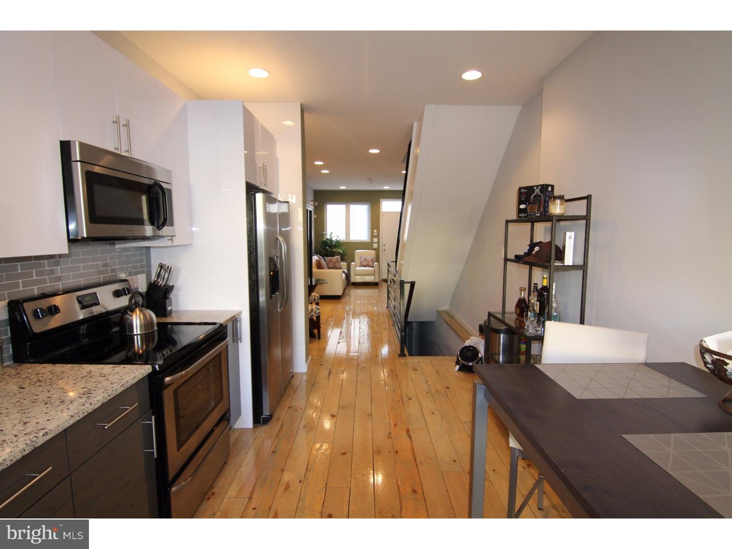Welcome to 2029 E Letterly st, becoming available for rent on February 1. Newer construction in growing Fishtown features amazing light hardwood hand scraped flooring throughout the entire home. Large 3 bedrooms 2.5 bathrooms, Master floor showcases a private balcony off the bedroom, large bathroom with soaking tub and stand up shower. Plenty of entertaining outdoor space with a large roof deck and backyard. Nice size kitchen with stainless steel appliances large window and full glass door for natural light. Samsung laundry in the finished basement, house also has front and back door security cameras. Great location off Frankford ave, close to 95 and public transportation.