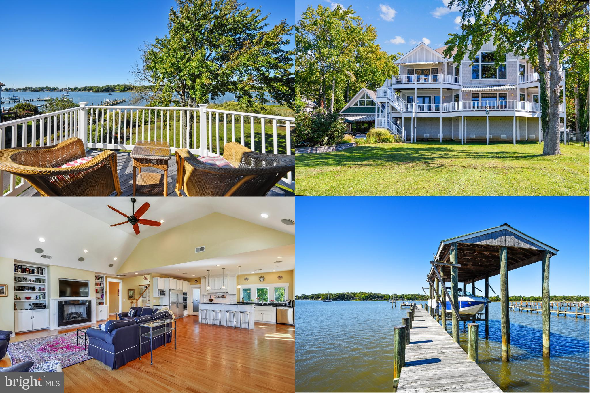 HIGHEST AND BEST OFFER DEADLINE TUESDAY, 10.15.2024 by 6:00PM - Please NO ESCALATION CLAUSES. Preferred settlement date is November 21, 2024. This captivating waterfront property, with broad water views of Fishing Creek, spectacular sunsets, a large inground pool, and a main house offering a total approximate square footage of 6,150 square feet (of which approximately 4,132 square feet is living space), is nestled on a generous 0.72-acre lot. A private pier featuring a coveted boathouse with lift adds to the desirability of this property. The main house features water views from most rooms, four bedrooms (2 primary), three full bathrooms, and a powder room, providing ample space for living. A separate pool/guest house, built in 2018, offers an additional approximate 700 square feet of living space with an additional loft sleeping area/studio and a main level full bath.

The main house also offers a spacious open layout, multi-level living spaces, including a living room, kitchen, dining room, sitting room, office, family room with a pool table, 2 fireplaces, abundant natural light, luxurious upgrades, and hardwood flooring. The gourmet kitchen is equipped with upgraded cabinetry, luxury stainless steel appliances, granite counters, and is complemented by a breakfast bar and spacious dining area. One of the two primary baths offers a jetted Jacuzzi tub with bath water heater, separate shower with spa shower panel tower, Carrara marble, and double vanity.

The stunning exterior boasts lush greenery, professional landscaping and hardscaping and provides a wonderful backdrop to the picturesque waterfront setting. In addition to the pool and boathouse, the outdoor amenities include a perpendicular pier with approximately 4 feet of MLW, an additional slip, a dock with electric and water, and a sun deck. Boaters and water sport enthusiasts alike will love the quick and easy access to the Chesapeake Bay. The backyard offers multiple entertaining areas, including multitiered decking with Brazilian IPE flooring, a pool house with a great room, kitchenette, and an outdoor bar with indoor-outdoor pop-up window and a spacious open lawn area for poolside entertaining convenience.

The main house also boasts a backup generator, circular driveway, front porch, oversized two-car garage with workshop area, unfinished basement with substantial storage space, dual zone HVAC, freshly painted exterior siding (10/24), a new roof (2024), recent water heater (2023). The pool house split HVAC system was installed in 2021. Conveniently located near Historic Annapolis shops and restaurants and Quiet Waters Park, you can vacation at home. You will love this Annapolis oasis!

Please Note: Leased buried 500-gallon propane tank for cooktop, generator, and 2 fireplaces. Buyer to assume tank lease. Also, the kitchenette in the pool/guest house does not have a stove and access to pier is via a paper road.