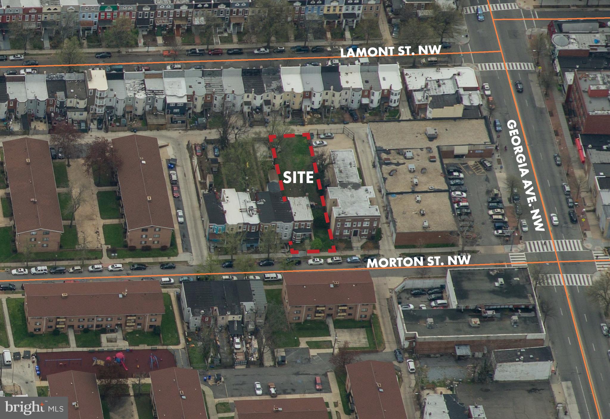 TOWNHOUSE / MULTI-FAMILY DEVELOPMENT @ PARK MORTON. SELLER FINANCING OR SETTLEMENT UPON ENTITLEMENT AVAILABLE. Prime Residential Development Opportunity Across from the newly-built Park Morton Apartments! This expansive 6,740 SQF flat lot with an existing end-of-row rowhouse presents a rare chance to capitalize on RA-3 zoning, allowing moderate-density residential development. Key zoning highlights include an FAR of 3.0, lot occupancy of 75%, and a building height allowance of up to 60 feet. This property offers versatile options for developers, including (9) townhouse or "2 over 2" condos , a traditional 24-unit multifamily building, or even assisted and senior-living facilities.  By-right development provides  upwards of 25,520 total square feet (20,220 above grade + 5,055 below grade). Development above (9) units is subject to additional bonuses and covenants required by the IZ+ program overlay. Contact the listing agent for more detailed studies, including a massing study for a 24-unit apartment concept. Renderings and documentation are available for review but are for informational purposes only. Buyers are encouraged to perform their own due diligence with zoning attorneys, architects, and civil engineers.