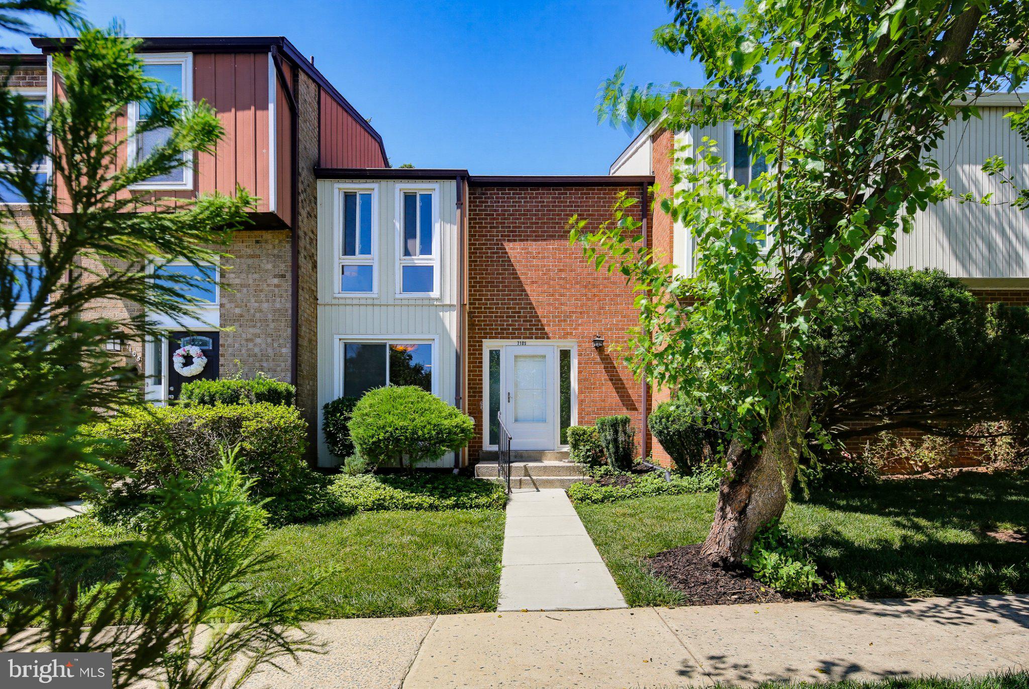 Welcome to 7103 Mill Run Dr - a beautifully updated 3-bedroom, 1.5-bath condo townhome offering the perfect blend of style, comfort, and convenience in the heart of Derwood. Freshly painted throughout and featuring gleaming hardwood floors on both the main and upper levels, this move-in ready home is filled with natural light from its large windows. The updated kitchen is designed for both everyday living and entertaining, showcasing granite countertops, a tile backsplash, and ample cabinet space. The adjoining dining area flows seamlessly into the spacious living room, while a convenient half bath completes the main level. Upstairs, the generous primary bedroom features two closets, accompanied by two additional bedrooms and an updated full bath. The unfinished basement provides abundant storage and endless possibilities for future living space. Step outside to the private patio overlooking peaceful trees and green space, creating the perfect setting for relaxing or entertaining. Ideally located close to shopping, dining, parks, and major commuter routes, this home offers low-maintenance living in an unbeatable location. Schedule your private tour today!