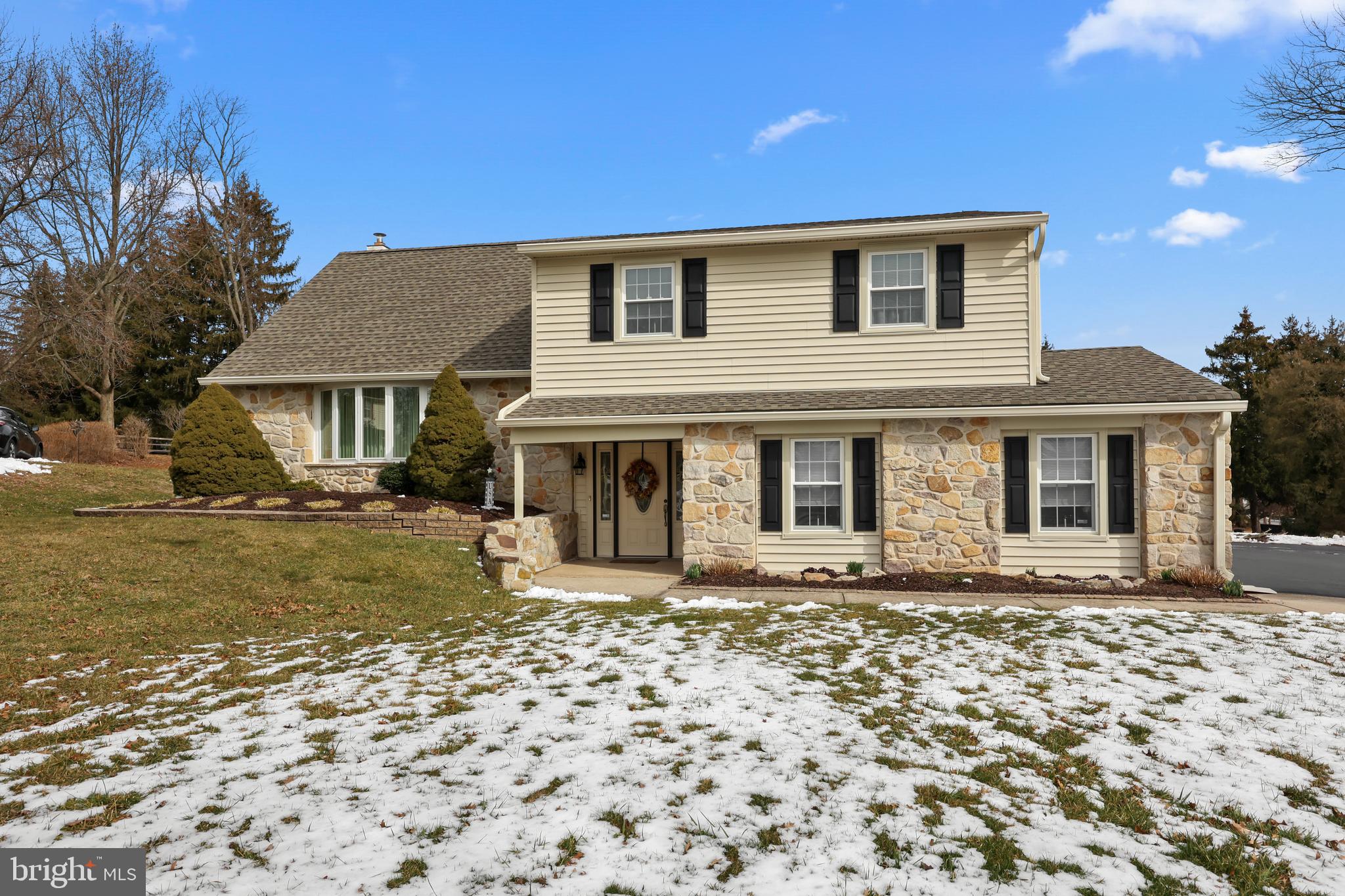 Welcome to 73 Wren Drive in Council Rock School District.  This immaculately kept 5 bedroom, 2.5 bathroom split level home has all the space you need for everyone to enjoy.  As you enter through the foyer, many choices await you as to where you want to go into this home. Straight into the family room with its large stone clad wood burning fireplace or up a few steps to the nicely sized living room, dining room and eat in kitchen with stainless steel appliances, double oven, subway back splash and tile flooring. The mud room/laundry room is on this level as well with garage access and tons of cabinetry currently used as a pantry.  The 2nd level boasts 3 bedrooms, 2 share a hall bath and the primary with its own bathroom and stall shower.  The 3rd level has two bedrooms and a small bonus room.  Off of one of the bedrooms has a door leading up to a walk up attic that can be used for extra storage or converted into another room.   The finished basement offers additional space for a game room or living space. Outdoors is a half acre yard with patio and is situated on a cul-de-sac. This home is well kept, spacious and move in ready.  This home also comes with a whole house generator!  Schedule your appointment today!