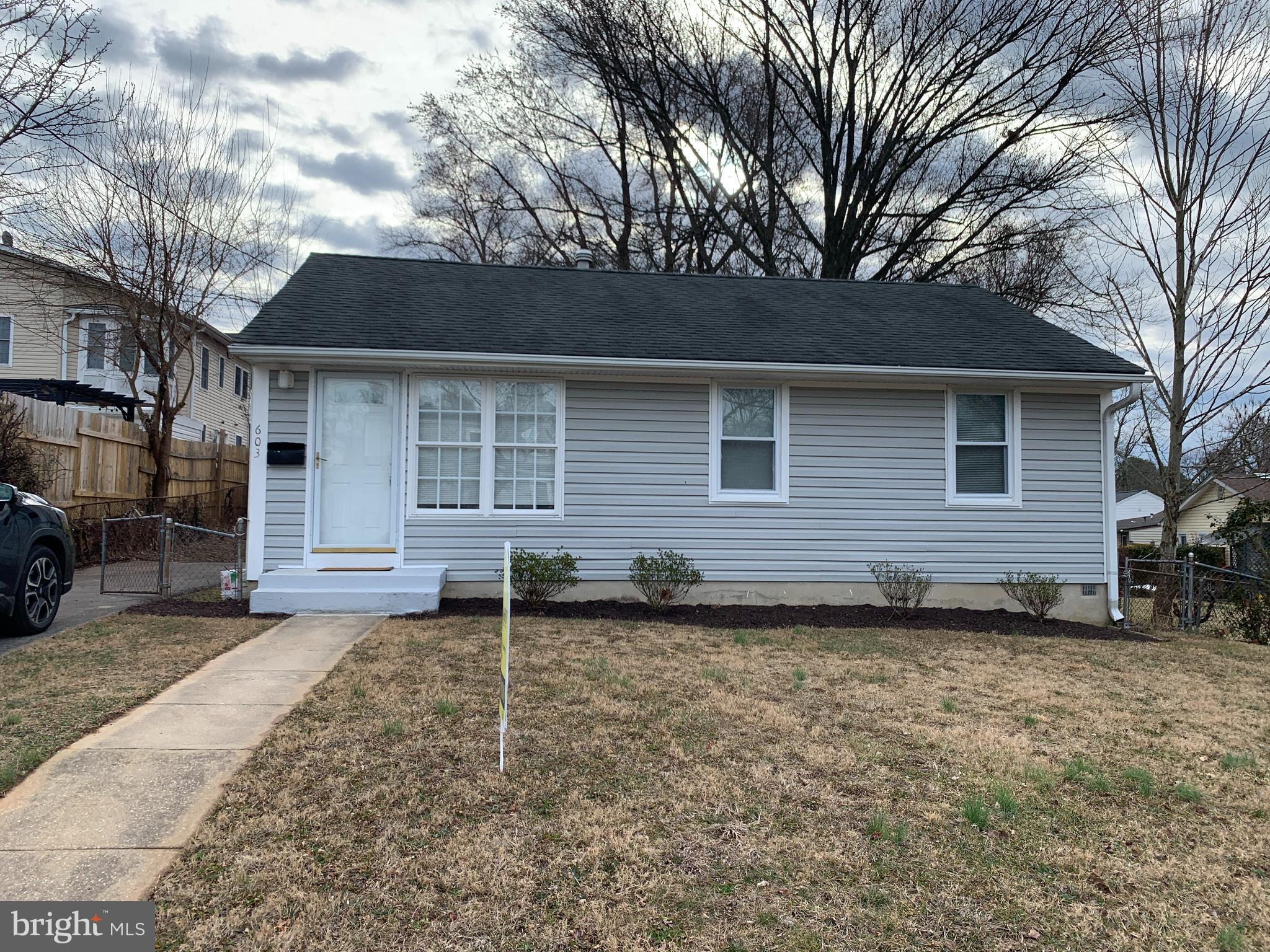 Very charming rambler with updated bathroom, long 2-3 car driveway, shed in rear and fenced yard. Great locations few blocks from Rockville Metro and downtown Rockville Town Center!!! ** Dogs allowed case by case with $30 additional rent . ** We have an in-house Maint Dept for QUICK repair response/ 24 hrs emergency.