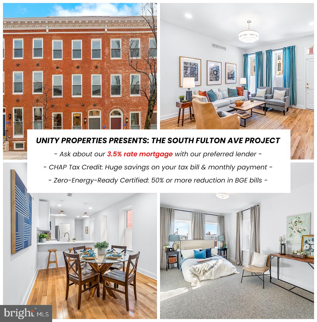 Experience the charm of historic Union Square in this expertly reimagined three-story
rowhouse, part of a premier 20-home restoration project led by Unity Properties. Spanning
over 2,200 square feet, these townhouse-style residences offer a sophisticated blend of
contemporary luxury and versatile living. The interior boasts an airy, sun-drenched atmosphere
defined by soaring ceilings and an expansive open-concept layout. Every detail has been
thoughtfully curated, from the gourmet kitchens featuring sleek stainless steel appliances and
designer fixtures, to the three spacious bedrooms and 2.5 high-end bathrooms. Outside, you
can relax or host guests within your secluded, fenced rear yard.
This property provides a highly accessible path to homeownership: every home is eligible for a
3.5% interest rate mortgage through our lending partner (ask your agent for more information!)
Through our partnerships, the homes also offer at least $10,000 in forgivable down payment
assistance alongside eligibility for several other large city grants. Beyond the financial
incentives, these homes are Zero-Energy-Ready Certified, a standard that can reduce your
monthly utility expenses by as much as 60%. Residents also benefit from the CHAP tax credit,
which provides thousands in annual savings on property taxes for years to come.
As a premier offering from Unity Properties—a nonprofit developer focused on neighborhood
revitalization—these homes represent an investment in both your future and the community.
With 11 units already complete and 9 more currently in progress, buyers can join a brand-new,
growing community of like-minded homeowners. We invite you to join the transformation of
Union Square by scheduling a private tour or visiting one of our upcoming open houses. Agents
are encouraged to review the private remarks for further details.
NOTE: images may showcase model homes or previous completions to illustrate finishes and layouts.