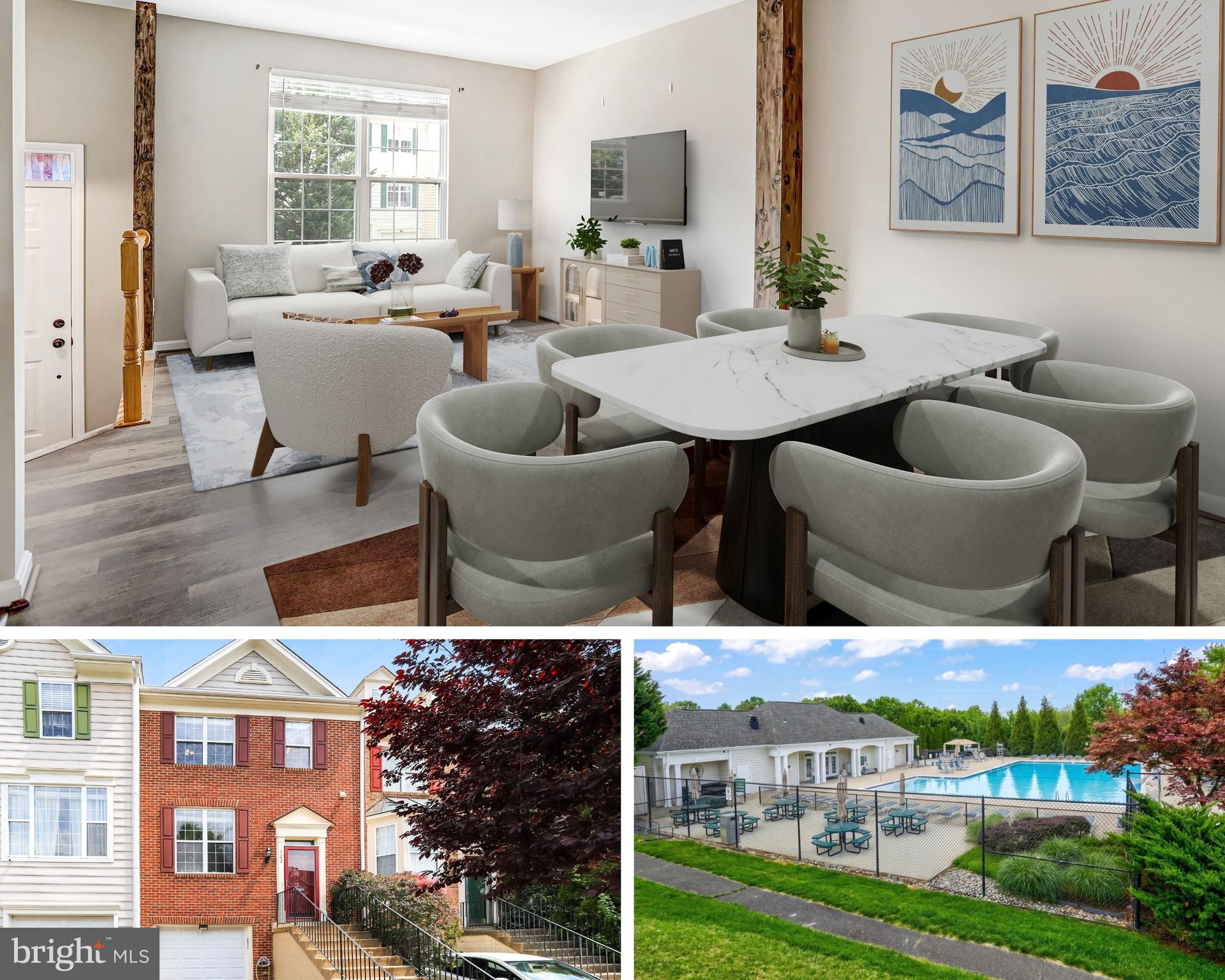 You’re invited to experience this stunning Leesburg townhome in person this Saturday,  June 27th from 1–3 PM—step inside, explore the thoughtful enhancements, and discover the lifestyle that awaits in this sought-after community. 

Nestled within one of Leesburg's most welcoming and amenity-rich communities, this beautifully updated townhome offers the perfect blend of comfort, style, and convenience. Ideally situated backing to a serene common area, the home enjoys a rare sense of privacy with no residences directly behind or in front, creating an open and tranquil setting.

Thoughtfully enhanced throughout all three finished levels, the residence showcases modern luxury vinyl plank flooring installed between 2023 and 2025, delivering a cohesive and contemporary aesthetic. The refreshed kitchen features additional cabinetry added in 2023, providing both enhanced functionality and storage, while the laundry area was similarly upgraded with custom storage solutions.

The versatile lower level was reimagined in 2020 with the addition of a fourth bedroom and full bath, offering exceptional flexibility for guests, a private home office, or multigenerational living. Outdoor living is equally inviting, with an updated deck and newly added stairs (2024) overlooking the peaceful green space beyond.

Residents will appreciate the convenience of a private driveway, additional parking directly across the street, and easy access to neighborhood amenities. The sellers especially value the quiet setting, nearby pocket park, and extensive network of walking trails connecting to the community pool, tennis courts, and recreational spaces.

Significant capital improvements provide added peace of mind, including a new HVAC system (2024), water heater (2022), and updated water shut-off valves for both front and rear exterior bibs (2022).

Perfectly positioned just minutes from the Greenway, Route 7, and Route 15, this exceptional home offers effortless access to Leesburg's vibrant dining, shopping, entertainment, and commuter routes while maintaining the charm and tranquility of neighborhood living.