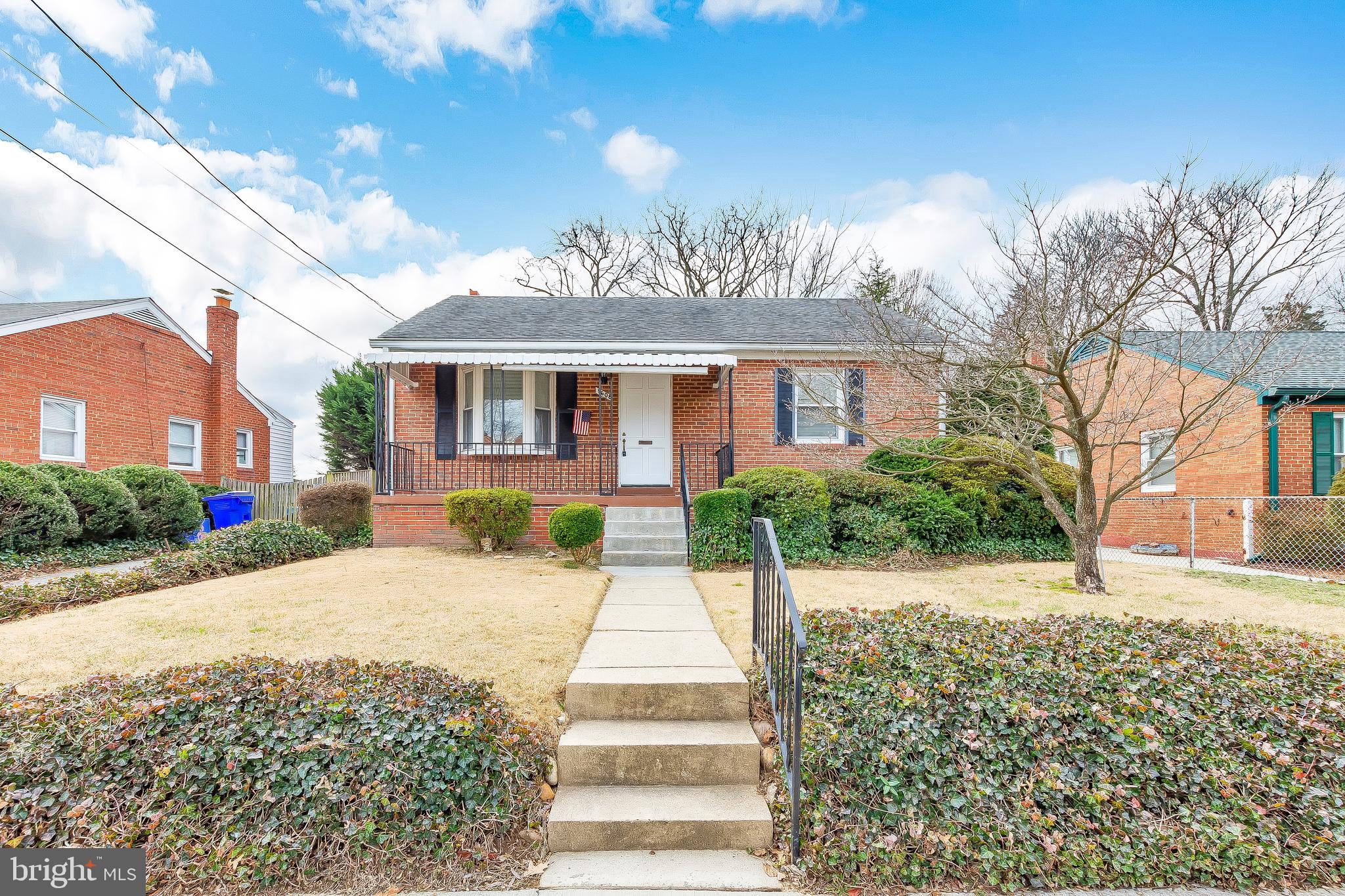 This is what you have been waiting for!!!  SEE The Vitual 3-D Tour https://my.matterport.com/show/?m=8eA2wjmYM7y   This home offers all the elements your family will need.  Featuring 4 bedrooms and 3 full  baths.  Hardwood floors on the main level with a separate dining and living room.  The kitchen will lead you to access  the lower level (basement) and also the back of home where you have a separate entrance with a sitting room, large bedroom with full bath.  The lower is quite large with a family room, large bedroom with walk in closet, large 2nd kitchen with a full bath and oversized workshop area.  Home offers new windows, siding, roof was replaced 10 years ago, New HVAC in 2015, all freshly painted, fenced yard with deck and separate entrance to back bedroom and basement.  Just a short distance away from the beltway and also metro is just a few blocks within walking distance.