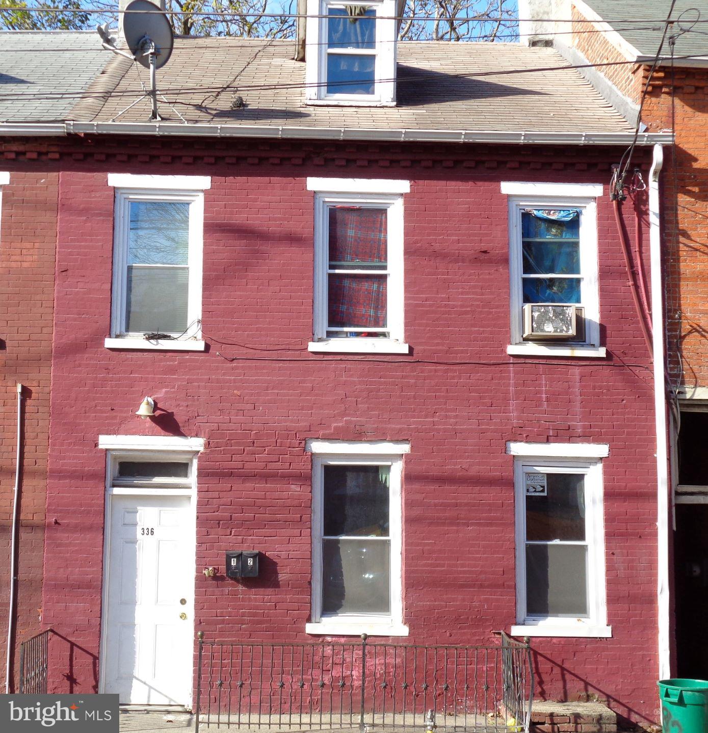 A sound 2-unit, brick row home with good tenants. 1st floor - 1 BR/1 bath with single resident. 2nd floor - 3 BR/1 bath with spacious rooms.
