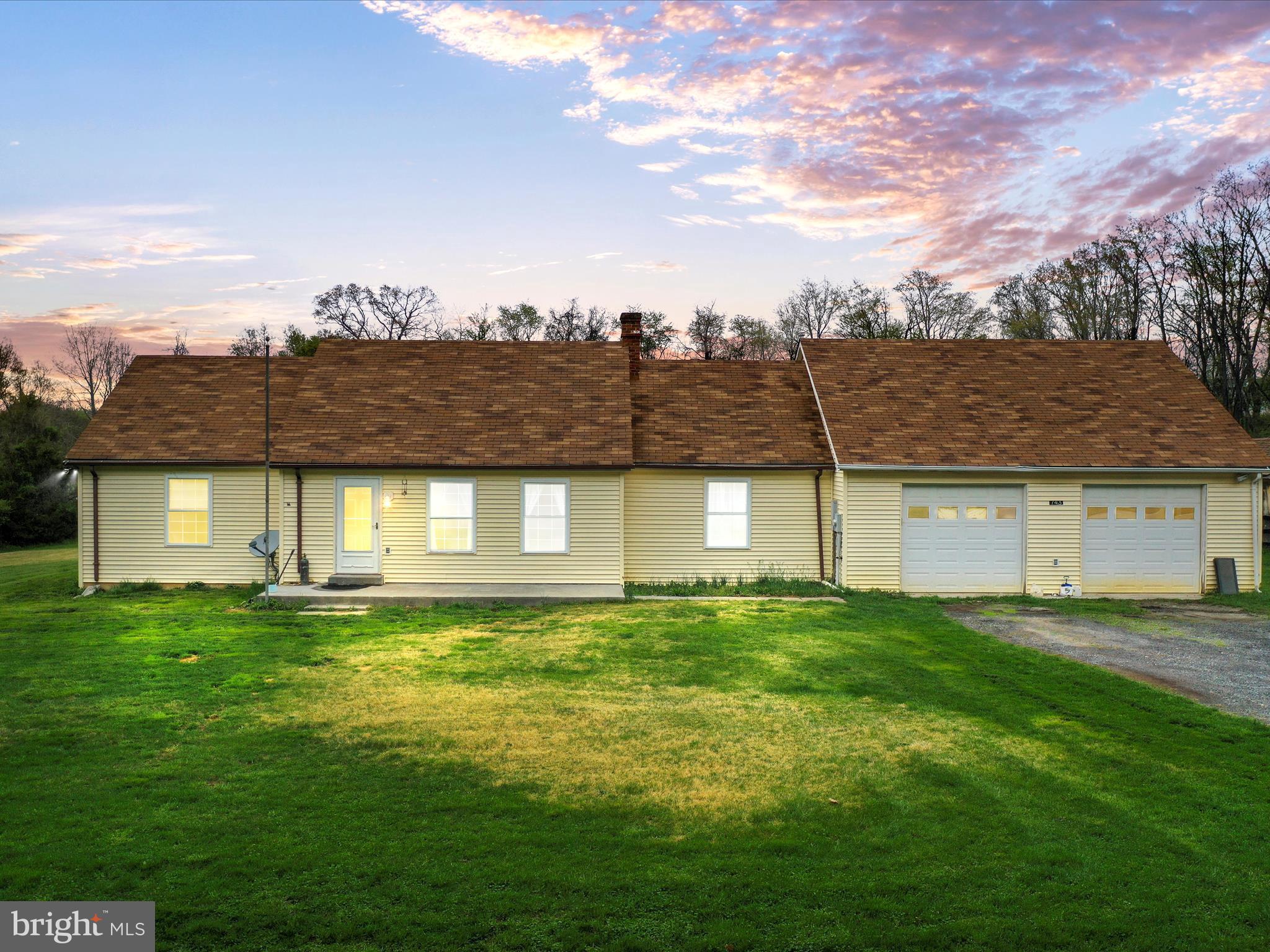 Nestled in the heart of the Shenandoah Valley, this property sits on a beautiful 6-acre lot. Experience the ultimate balance, with convenient access to I-66 providing an easy commute, and abundant outdoor activities nearby such as the Shenandoah River, wineries, farms and the Shenandoah National Park. This rambler offers an open floor plan, featuring an updated kitchen and a spacious sunroom that overlooks the beautiful yard. Several fenced off areas provide ample space for animals and outdoor enthusiasts to enjoy, while two barns provide additional storage. Come breathe that fresh mountain air and be surrounded by nature!