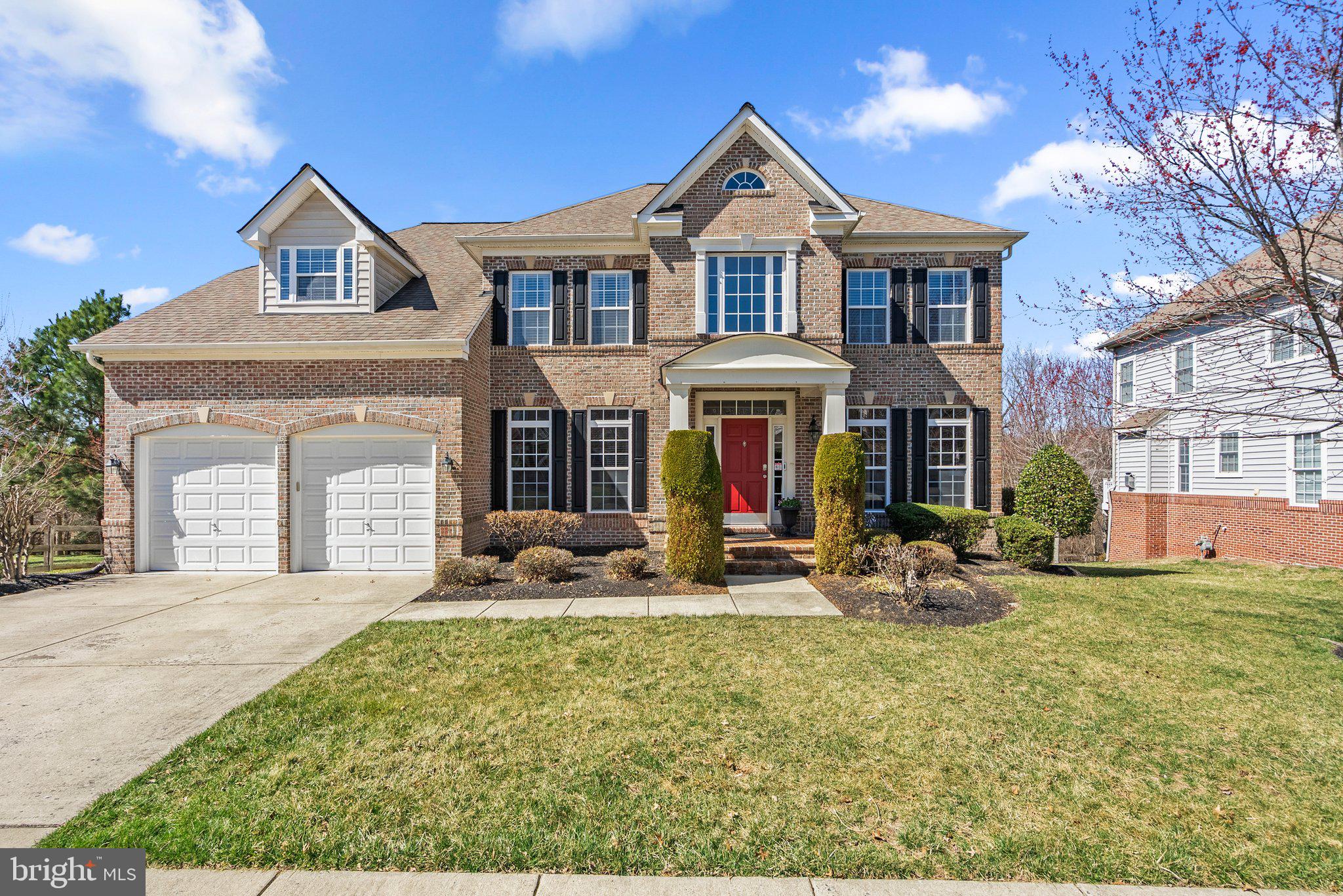 Welcome to 15422 Symondsbury Way, a stunning Bennington II model, perfectly situated on a PREMIUM LOT in the highly sought-after BeechTree Community, home to the award-winning Lake Presidential Golf Club. This beautiful brick-front, 5-bedroom, 3.5-bath single-family home offers a lifestyle of comfort, elegance, spacious living and entertainment! Step into the grand two-story foyer, where gleaming hardwood floors, soaring ceilings, and a dual staircase create an elegant first impression. The main level features a home office, formal living and dining rooms with decorative columns, and a powder room. The gourmet kitchen, boasting granite countertops, a large island, stainless steel appliances, a 5-burner gas stove, and a double oven. The open-concept layout seamlessly flows into the breakfast nook and family room, with a cozy gas fireplace. The sunroom features cathedral ceilings and tall windows. Step outside onto the 2-year-old maintenance-free deck with an added awning to capture a serene wooded backdrop providing privacy along the 7th hole of the golf course. Upstairs you will find a large primary suite which offers a sitting area and three custom walk-in closets. The ensuite bath features a soaking tub, glass-enclosed shower, dual vanities, and a private water closet. Three additional spacious bedrooms, a guest bath, and laundry (washer/dryer 1 year old) enhances the home's functionality. The fully finished basement is an entertainer’s dream, featuring a luxury wet bar with quartz countertops, included bar stools, a wine fridge, 4K HD outlets, a 5th bedroom, bonus room, full bathroom, and a storage room with additional storage space.  The home includes a two-car garage and two additional parking spaces. As a BeechTree resident, enjoy access to a championship 18-hole golf course, clubhouse, fitness center, resort-style pool, tennis courts, scenic walking trails, and playgrounds. Don’t miss this incredible opportunity to own this stunning home! Schedule your private showing today.