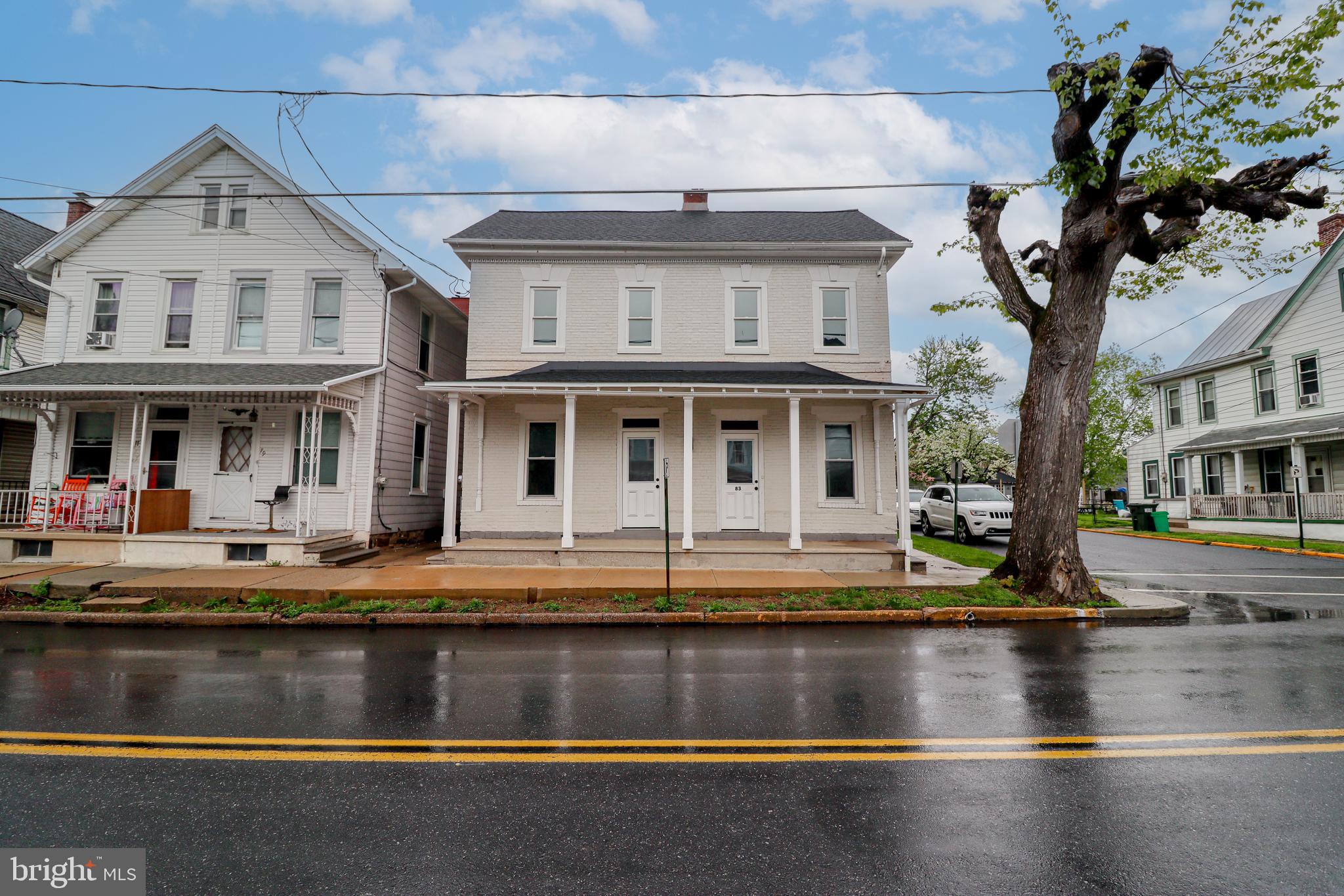 This property is being sold with another property next door for a total of $675,000. Next door, 79 E Main Street is a great investment property that can be used together to generate incredible cash flow. Prime investment opportunity at 81?83 E Main Street in Newmanstown, PA! This spacious 3-bedroom, 1-bath property offers approximately 2,000 square feet of living space and delivers strong income potential with projected rents exceeding $40,000 per year. The home provides ample room for tenants, making it highly attractive in today's rental market. What truly sets this property apart is the expansive half-acre lot
located behind the home?offering incredible upside for investors looking to build additional rental units and significantly increase cash flow. Whether you?re expanding your portfolio or seeking a property with both immediate income and future development potential, this is a rare find in a growing area. Don?t miss your chance to capitalize on both current returns and long-term value!