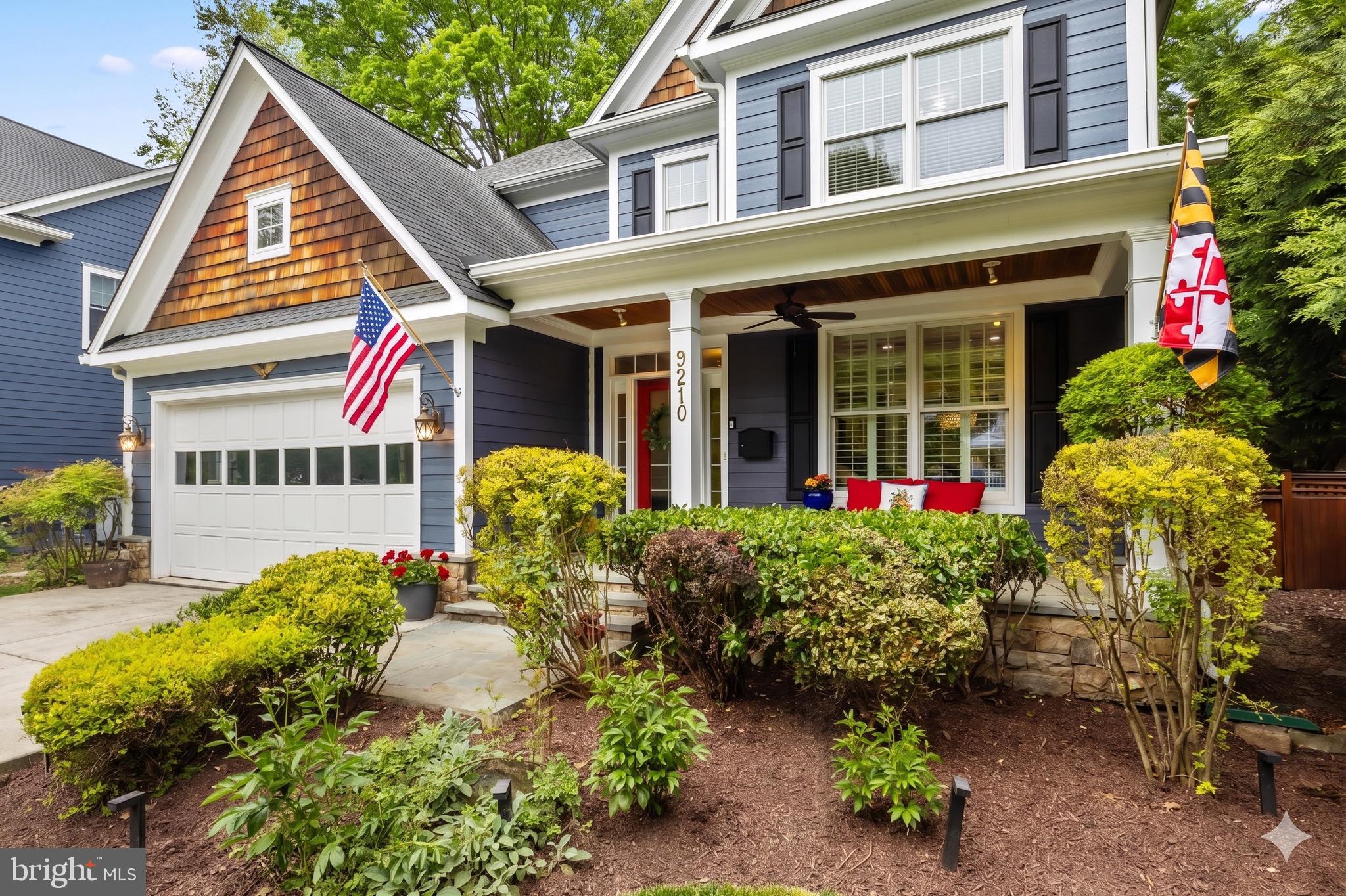 Experience the perfect harmony of sophisticated design and neighborhood charm at 9210 Bulls Run Parkway in Wyngate. Custom-built by Chris Conlan, this home spans three meticulously finished levels totaling approximately 5,000 square feet. Step inside to an open, airy floor plan defined by high ceilings, gorgeous hardwood floors, and expansive spaces tailored for both grand entertaining and comfortable everyday living. The main level boasts a gourmet kitchen, formal living and dining rooms, a cozy family room, and a private home office—all complemented by a powder room and a spacious mudroom. Upstairs, discover a luxurious owner’s suite alongside three additional bedrooms, two full bathrooms, and a dedicated laundry room. The finished lower level is optimized for fitness and fun, featuring a large recreation room, a private en-suite bedroom, and storage. Set on a manicured lot with mature landscaping, the exterior is as inviting as the interior. Enjoy quiet evenings on the charming backyard patio or join neighbors at “Bulls Run Island,” the community’s favorite spot for weekend picnics and pickup soccer games. Perfectly positioned between Wyngate Elementary and North Bethesda Middle Schools, this prime location captures the unique sense of community that defines the Wyngate neighborhood.