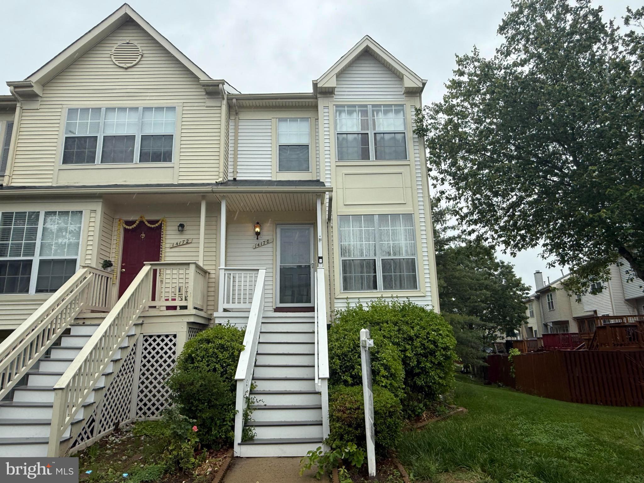 UNDER CONTRACT SIGHT UNSEEN
Welcome to 14170 Autumn Circle, a beautifully maintained end-unit townhouse nestled in the sought-after Manorgate community of Centreville, VA. Built in 1994, this charming home offers 1,358 square feet of thoughtfully designed living space across three levels, featuring three bedrooms and three and a half bathrooms.
 
As you step inside, you're greeted by a warm and inviting atmosphere, with a layout that seamlessly blends comfort and functionality. The upper level boasts two spacious bedrooms, each accompanied by its own full bathroom, providing privacy and convenience. The walk-out basement adds versatility to the home, offering a third bedroom, a full bathroom, a cozy fireplace, and direct access to the outdoors—perfect for guests or a home office setup.

Situated on a 1,950-square-foot lot, the property includes two assigned parking spaces and ample visitor parking, ensuring ease for both residents and guests. The low monthly HOA fee of $83 covers essential community amenities, contributing to a hassle-free lifestyle.
 
Located just minutes from shopping centers, a variety of dining options, Dulles Airport and a half mile from Centreville Elementary School, this home offers unparalleled convenience for commuters and travelers alike. The Manorgate community is known for its tranquil environment and well-maintained surroundings, making it an ideal place to call home.

Whether you're a first-time homebuyer or looking to downsize, 14170 Autumn Circle presents a unique opportunity to own a delightful townhouse in a prime location. Don't miss your chance to experience the perfect blend of comfort, style, and convenience.