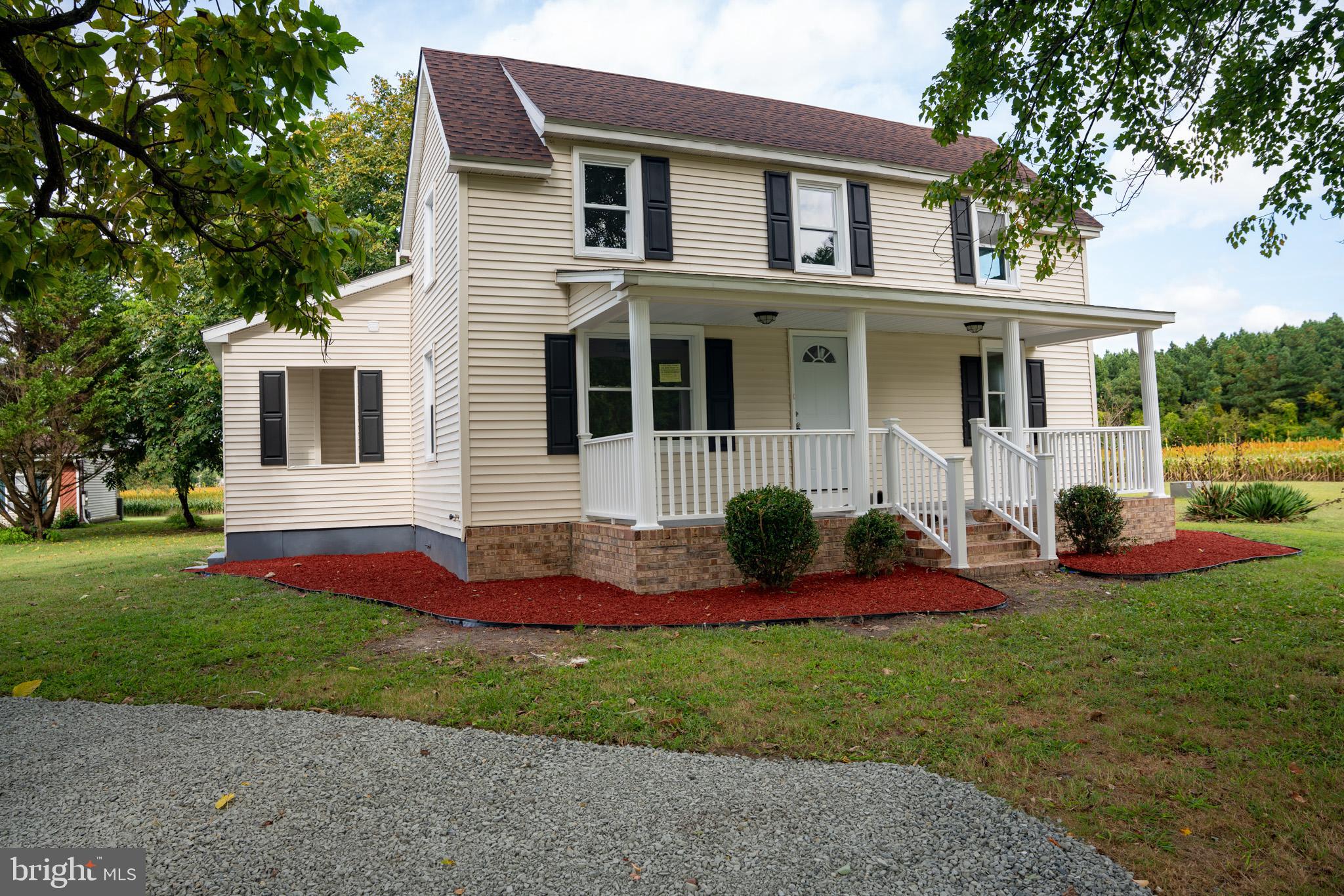 Welcome home to this beautifully renovated Colonial-style farmhouse sitting on 1.76 acres in Delmar, MD. Completely updated in 2025, this spacious residence blends timeless charm with modern comfort.
Featuring 4 bedrooms, each with its own private bathroom, this home is designed for both privacy and convenience. The bright and airy layout includes a welcoming front porch, fresh siding, new finishes throughout, and an unfinished basement offering plenty of potential for storage or future living space.
Set on a generous lot with room to garden, entertain, or simply enjoy the peaceful surroundings, this property provides the best of country living while still being close to town conveniences.