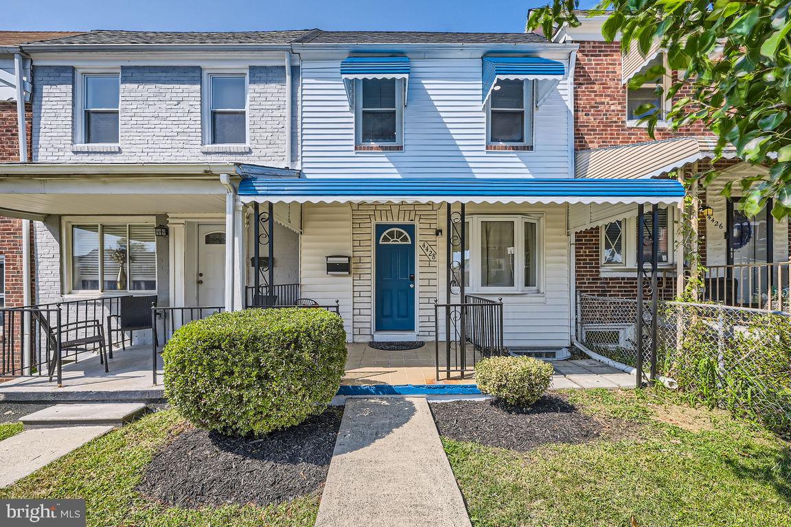 Back on the market, buyer financing fell through! Home has been destaged. Beautifully renovated townhouse that seamlessly combines style with functionality. Step into the open and airy living room, where newly installed LVP flooring and abundant natural light create an inviting atmosphere, you will also notice beautiful coffered ceilings, recessed lighting and fresh new paint throughout. This space sets the stage for comfortable living and entertaining, offering a seamless transition to the rest of the home. The kitchen/dining room combo is a culinary haven featuring white shaker cabinets with elegant black hardware, stainless steel appliances and a luxurious quartz waterfall island adorned with a stunning hanging light fixture. This stylish space is designed for both everyday meals and hosting gatherings with friends and family. Access to the rear yard enhances the indoor-outdoor flow, making it easy to enjoy al fresco dining or simply basking in the sunshine. Venture upstairs to the upper level, where three bedrooms await. The full bath on this level is tastefully appointed with modern fixtures and finishes. The finished basement adds valuable living space to this townhouse, housing a laundry closet and full bath providing the flexibility to create a recreation room, home office, or guest space. One of the highlights of this property is the spacious backyard offering not one, but two decks, perfect for entertaining. Conveniently located with easy access to major transportation routes such as I695, I95, nearby shopping, restaurants, and just a short drive from Downtown Baltimore, BWI Airport, Hospitals and more! Don't miss the chance to make 4428 Manorview Road your new home. Schedule your private tour today and envision the possibilities that await you in this stylish and well-appointed property! 4428 Manorview Road features newly installed HVAC, Hot Water Heater and Roof. Soy bilingue y hablo español. Si tiene alguna pregunta o duda, puede contactarme - Andrea.