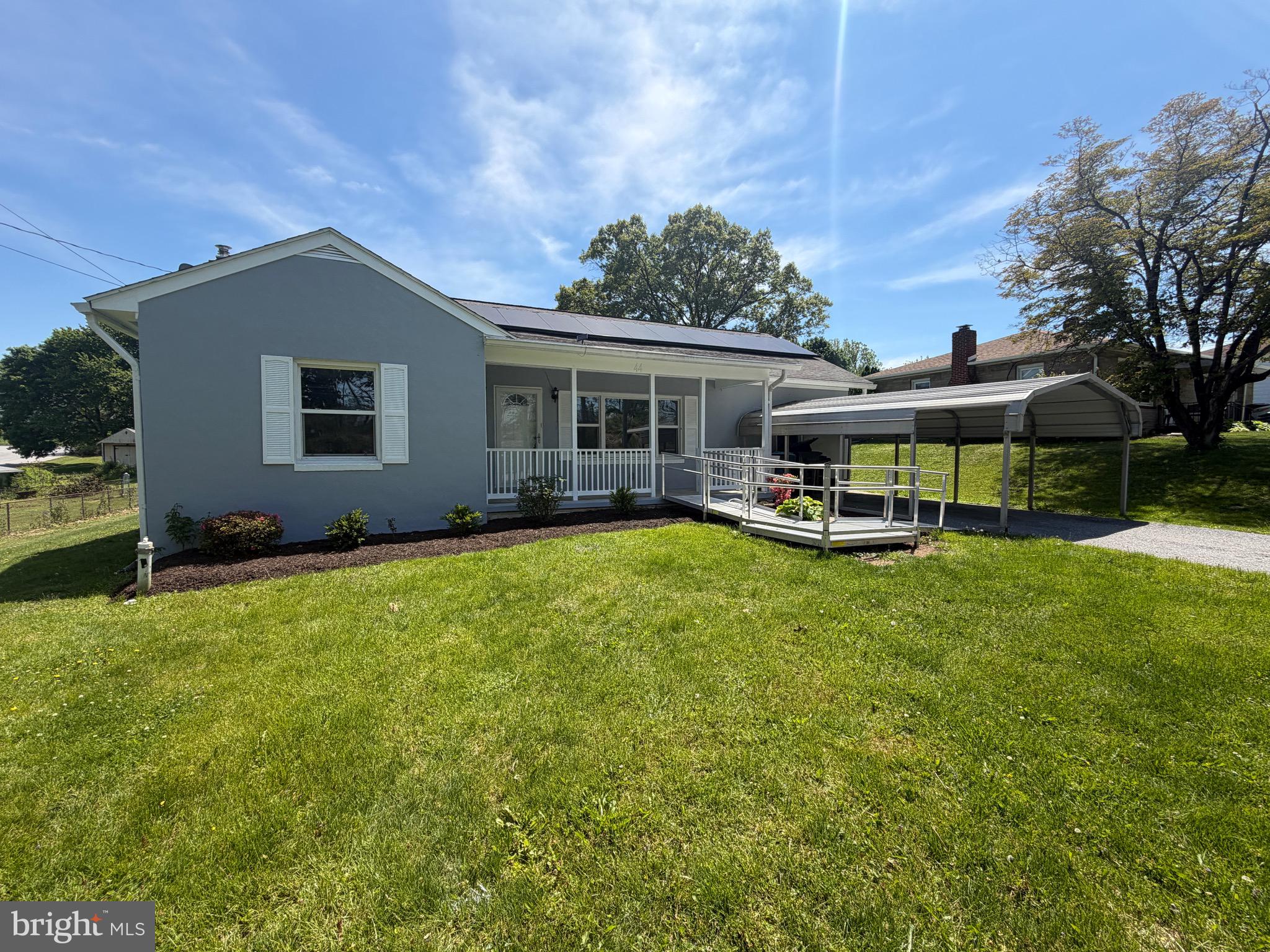 Discover the charm of this beautifully updated solar-powered, ranch-style home nestled in the serene Windsor Township, just outside Red Lion Boro. With major renovations completed in 2017 and a refresh in 2026, this residence seamlessly blends modern comforts with classic appeal. Step inside to find a warm and inviting interior featuring three spacious bedrooms and two full bathrooms, including a luxurious primary bath with a walk-in shower and closet. The heart of the home is the combination kitchen and dining area, perfect for gatherings, equipped with energy-efficient appliances, including an ENERGY STAR refrigerator and dishwasher. Natural light pours through double-pane windows, enhancing the cozy atmosphere throughout. Enjoy the convenience of main-floor laundry and a partially finished basement that offers endless possibilities for additional living space. Outside, the expansive 0.77-acre lot features a level yard with a lovely garden view, ideal for outdoor activities or peaceful relaxation. The property includes a detached carport and ample parking space, ensuring convenience for you and your guests. Located in a tranquil rural setting, yet just a short distance from public transportation, this home offers the perfect balance of privacy and accessibility. Embrace the opportunity to make this delightful property your own, where comfort and functionality meet in a picturesque setting.
Disclosure: Seller is a licensed real estate broker in PA. The listing agent and seller are the same individual.