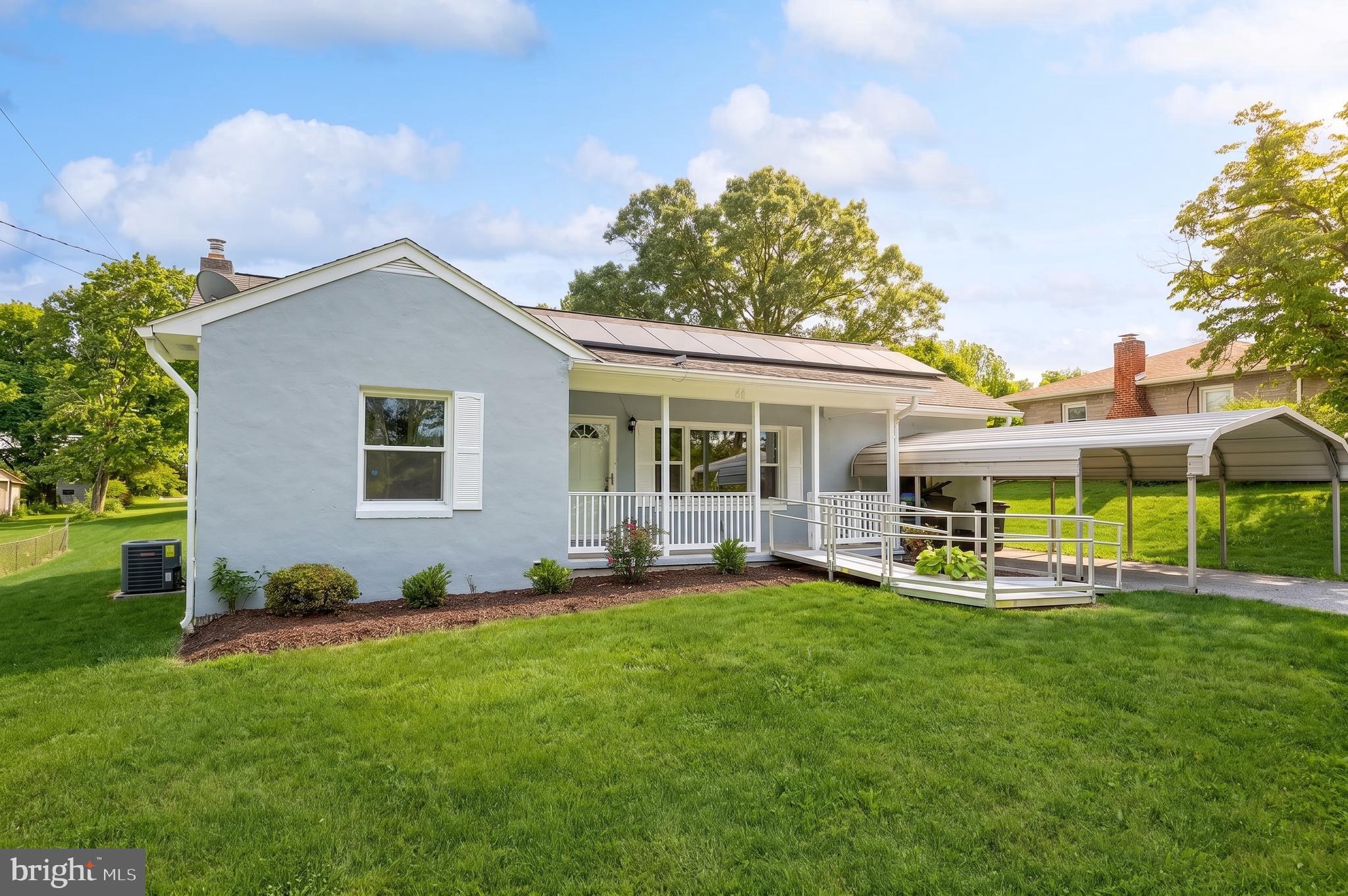 Discover the charm of this beautifully updated solar-powered, ranch-style home nestled in the serene Windsor Township, just outside Red Lion Boro. With major renovations completed in 2017 and a refresh in 2026, this residence seamlessly blends modern comforts with classic appeal. Step inside to find a warm and inviting interior featuring three spacious bedrooms and two full bathrooms, including a luxurious primary bath with a walk-in shower and closet. The heart of the home is the combination kitchen and dining area, perfect for gatherings, equipped with energy-efficient appliances, including an ENERGY STAR refrigerator and dishwasher. Natural light pours through double-pane windows, enhancing the cozy atmosphere throughout. Enjoy the convenience of main-floor laundry and a partially finished basement that offers endless possibilities for additional living space. Outside, the expansive 0.77-acre lot features a level yard with a lovely garden view, ideal for outdoor activities or peaceful relaxation. The property includes a detached carport and ample parking space, ensuring convenience for you and your guests. Located in a tranquil rural setting, yet just a short distance from public transportation, this home offers the perfect balance of privacy and accessibility. Embrace the opportunity to make this delightful property your own, where comfort and functionality meet in a picturesque setting.
Disclosure: Seller is a licensed real estate broker in PA. The listing agent and seller are the same individual.