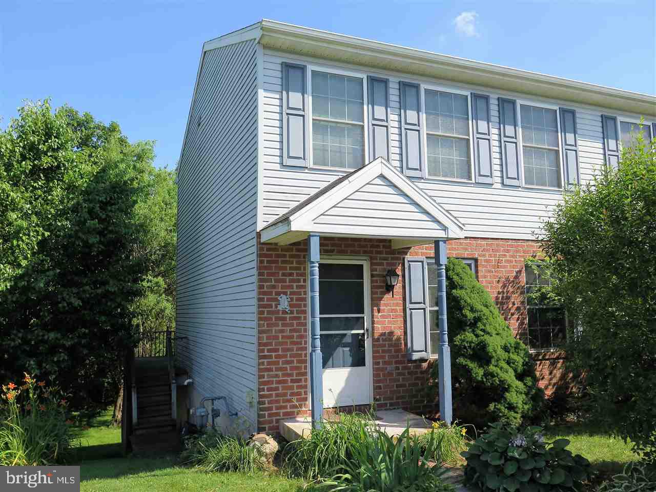 Recent upgrades make this home move in ready! 3 bedroom, 1.5 bath townhouse with fresh paint and all new flooring throughout.  New carpet in living room, dining area, steps and all bedrooms.  First floor laundry hook-up. Economical gas heat. MBR with large walk-in closet. All shelving conveys. Sliding glass doors to deck off the dining area.  Shed built-in below deck for outside storage. Level back yard.  Off-street parking for two (2) as well as on-street parking!