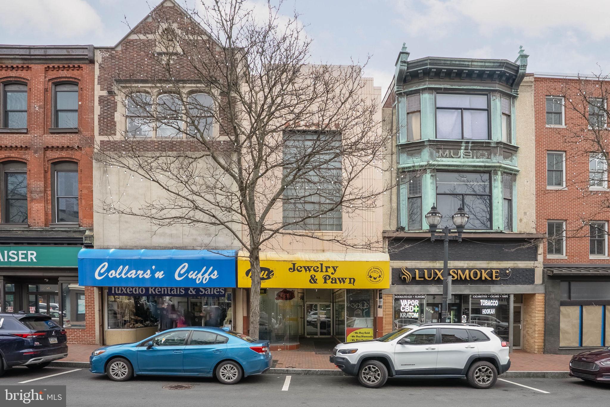 Positioned along a high-visibility corridor in the heart of Wilmington, 712 N Market St—historically known as the Max Keil Building—offers a rare blend of character and functionality. Originally constructed in the 1850s and reimagined in 1938 with distinctive Art Deco styling, the property even carries a unique past as a colonial-era speakeasy.

This three-story, approximately 3,875 SF commercial building features a retail storefront at street level, complemented by upper floors that provide flexible open layouts suitable for office, storage, or creative workspace use. The main level includes built-in wall displays, secure locking cases, a cash wrap, dual display windows at the entrance, as well as a dedicated stock area and private rear office.

The second and third floors each offer expansive open space, previously utilized for storage and office purposes, along with convenient half baths on both levels. A full, generously sized basement adds significant additional storage capacity.

With a Walk Score of 95, the property benefits from strong foot traffic and proximity to a dense mix of retail, dining, office buildings, and nearby hotels. Accessibility is a key advantage, with close connections to public transit, I-95, and Route 13.

An exceptional opportunity to own a piece of Wilmington’s commercial corridor with both historic appeal and modern versatility. Schedule your private tour today.