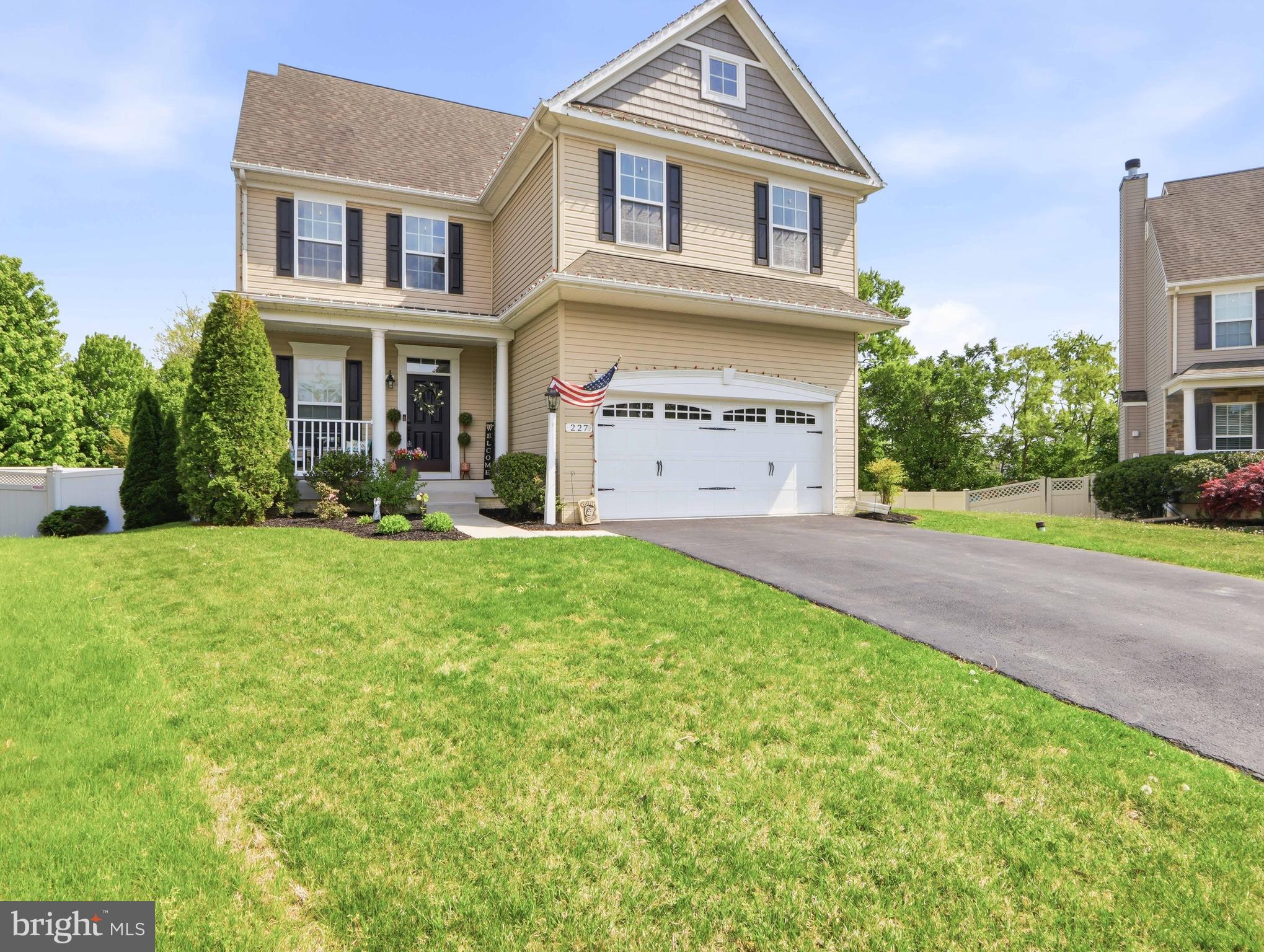 OFFER DEADLINE SUNDAY MAY 3rd 8PM! Welcome to 227 Matfield Court! This home has been meticulously cared for and is ready for you! Located in the sought-after Bridgewater Community, you will not want to miss this one. This thoughtfully designed home boasts an open floor plan on the main floor including a combination kitchen/dining/living room,  while being one of the largest home builds in the community with a 3rd level above grade. The second level has 4 bedrooms, two full baths and a laundry room.  The third level includes a spacious common area/loft space and the 5th bedroom and 3rd full bathroom. The basement comes prepared as an entertainment space with a dry bar, rough-in for a bathroom if desired, and plenty of room to make it your own! Get ready for summer-cookouts with  plenty of backyard space, tall privacy fencing, hot tub, and deck space for your patio furniture and grill! 

This home has had many recent upgrades over the years including a new HVAC with air scrubber in 2022, hardwood flooring in 2018, new washer, dryer, and dishwasher in 2025, other kitchen appliances in 2018, deck pergola, hot tub, and shed installed in 2024. Fencing installed in 2023. Most of home's interior has been painted within the last year.