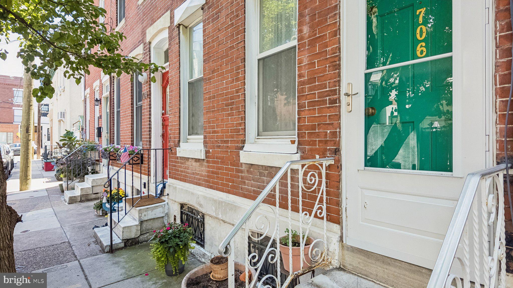 Located on a quiet, tree-lined Bella Vista block just steps from the Italian Market and less than a block from the beloved Fleisher Art Memorial, 706 Salter Street offers charm, light, flexibility, and meaningful updates in one of Philadelphia’s most vibrant neighborhoods. With year-round exhibitions, community events, and accessible art programming, Fleisher is a true neighborhood treasure and a special part of daily life in Bella Vista.

This one-bedroom, one-bath home lives larger than expected, with an open-concept second floor that offers excellent separation and the potential to recreate a two-bedroom layout if desired. The current bedroom area spans approximately 14 feet wide and features generous closet space, creating a comfortable and airy retreat. Just beyond, the former second bedroom has been opened into a lovely lounge area, perfect for reading, relaxing, or additional living space. An office nook with sliding glass doors leads to a private balcony, filling the upper level with beautiful southern light.

The kitchen was fully renovated in 2012 with custom cabinetry and thoughtful finishes, creating a warm and functional heart of the home. The bathroom is ready for renovation and offers a true blank slate for the next owner to design to their own taste and standards.

Recent improvements include a new roof in 2020, new heating system in 2020, sewer pipe replacement to the street in 2025, new garbage disposal in 2026, washer replacement in 2022, and a replaced rear deck in 2019.

Bella Vista is known for its neighborhood feel, walkability, parks, restaurants, and everyday conveniences. Enjoy being close to the Italian Market, Di Bruno Bros., Anthony’s Coffee, Sabrina’s Cafe, Fitzwater Cafe, Royal Tavern, Famous John’s Water Ice, South Street, Broad Street, Center City, and easy access to I-95 and I-76.