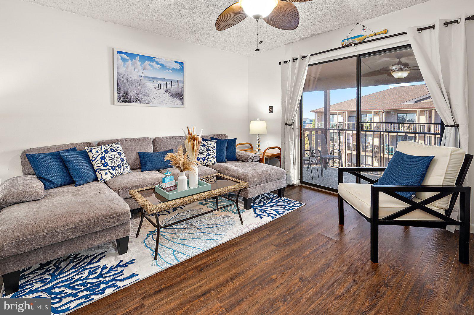 Top floor with Penthouse-esque views of the sunset over the bay from the oversized balcony! Interior and exterior completely renovated. Step into luxury in this meticulously upgraded condo, showcasing stunning bronze fixtures that unify the space with elegance-matching the showerhead, bathtub faucet, kitchen faucet, sink, towel bar, shower bar and accent details for a cohesive, sophisticated look. The gourmet kitchen, fully equipped with new dishes and cookware boasts sleek granite countertops, a stylish tile backsplash, and modern drop-down lights with marbleized glass shades, creating a warm, inviting ambiance. Perfect for entertaining. Durable, waterproof LVP flooring flows throughout, complementing the new furniture and premium beds that promise comfort and style. Elegant ceiling fans in both the living room and bedroom enhance airflow and add a touch of sophistication. Great location just steps away from the beach and all of Ocean City's famous attractions. Relax on the balcony and soak in breathtaking sunset views, making this move-in-ready home a perfect blend of modern upgrades and serene beauty, ideal for discerning buyers seeking a standout property. Jamaica Daybreak just completed a significant nine month long exterior renovation costing over $400,000, finished May 2025. Assessment was paid in full by the seller!!! Buyers can move in with confidence, knowing the building is structurally sound and has already been updated, making this a worry-free and smart investment. Enjoy the financial benefits of one of Ocean City's lowest property tax and HOA fees!!! The HOA fee of $325 per month even includes high speed internet. This turnkey property is a prime investment opportunity, offering strong returns whether rented year-round or to seasonal vacationers, making it the perfect blend of modern luxury and lucrative potential.