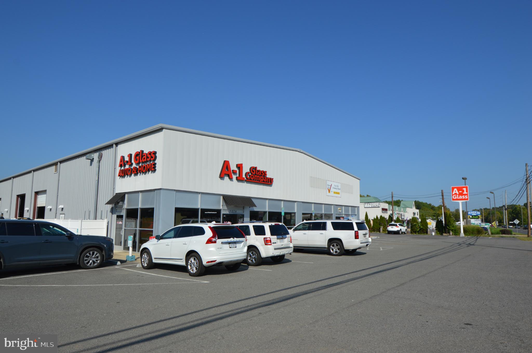 A-1 Glass building and outside storage yard.
