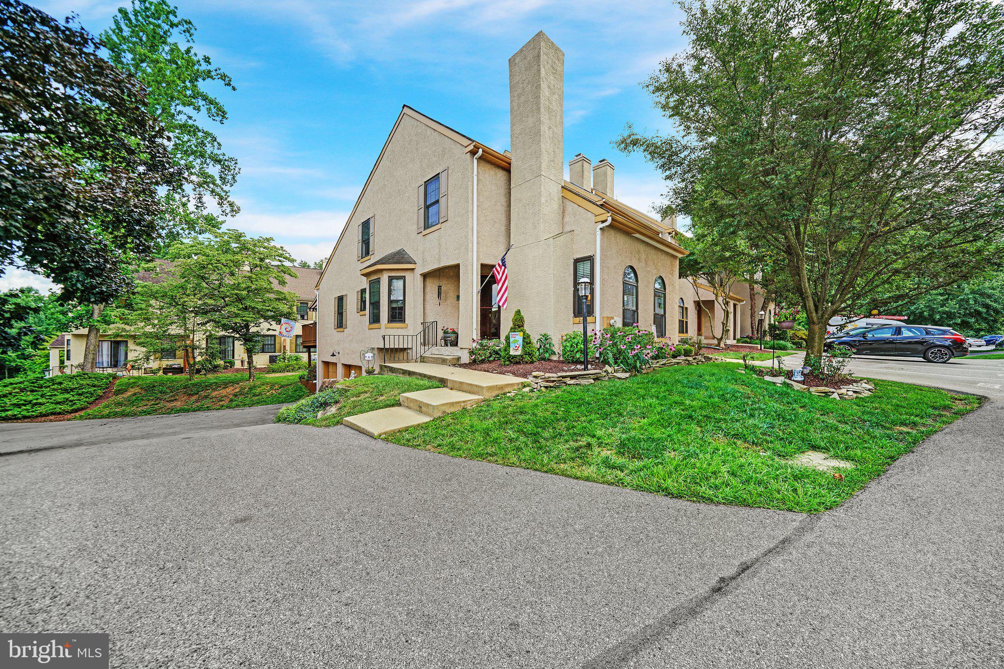 You don't want to miss this great townhome in the desirable Willistown Woods Community and award-winning Great Valley School District! 2601 Winterbridge is an updated end-unit that offers a private driveway and 2-car garage with interior access, a rare find in this community! The owners have taken great pride in this home and have done many updates to this home including laminate flooring throughout the first floor, 7 New Windows replaced in January 2022 (1 in kitchen, 4 in front and 2 arches), repainted throughout, chimney redone and a remote-controlled fireplace added for those cold nights. The primary ensuite with updated primary bathroom can be found on the main level along with a nice eat-in kitchen, formal dining room and a cozy living room with fireplace.  You can enjoy those warm nights barbequing or just hanging out on the expansive deck.  Two additional bedrooms with a Jack and Jill bathroom can be found on the second floor level.  Don't forget to check out the recently Finished Basement with Bar. Great spot to hang out and watch the football games!  Some additional updates include a New Hot Water Heater in 2022, a Storm Door and Replaced Hardwired Smoke Detectors.  This home has it all and won't last.  Schedule your showing now before it's gone!