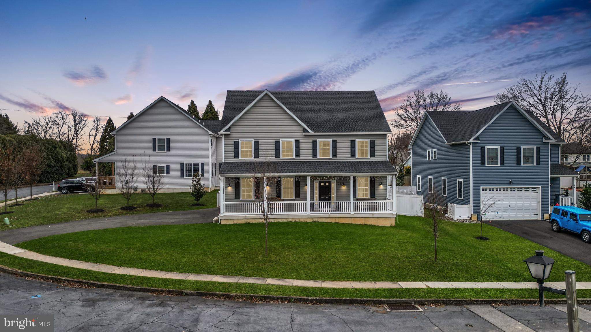 This is just one of the 3 new homes built in Heritgage farms in 2020. Welcome to this stunning, single-family colonial style detached home nestled in the heart of 
Springfield Township, Montgomery County  PA, at 26 Ronald Cr. This property boasts 2380 square feet of tastefully designed, open-concept living space, perfect for those who value comfort and sophistication.

This three-year-old property greets you with a cozy front porch, leading into a welcoming living room. The kitchen is a chef's dream with abundant 42" two-tone cabinets, an island, granite countertops, and stainless Whirlpool appliances, including a built-in microwave, dishwasher, gas range, and refrigerator. The dining area is adorned with plenty of recessed lighting and features a coffee/wine bar with additional storage, granite counters, and a wine cooler for the entertainers. A slider from the dining area provides access to a rear deck and a fully fenced rear yard, bounded by a white vinyl privacy fence. Hardwood flooring flows throughout the entire first floor. 
The first floor also features a convenient side entrance into the entryway, mud room and a spacious powder room with a pedestal sink. The second floor is home to four generously sized bedrooms, all equipped with good size closets. A well-appointed hallway bath features a vanity with granite counter. The master suite is a haven, large in size with his and hers closets, and a luxurious master bath featuring an upgraded C/T shower with rainfall shower head and vanity with granite countertop.

For those seeking more space, the basement, currently unfinished, includes an egress window, creating the potential for additional living or entertaining space. This home is replete with upgrades including HVAC system, plumbing, deck, granite, whirlpool appliances, master bath enhancements, and a second-floor washer and dryer.

This home is a perfect blend of style, comfort, and functionality, promising a unique lifestyle for its new owners. Here you are close to everything! Just a few minutes drive to the turnpike and major roadways, Plenty of dining, shopping, country clubs and more. The Oreland train station (Lansdale/Doylestown Line) is within walking distance and also has parking should you choose to drive.