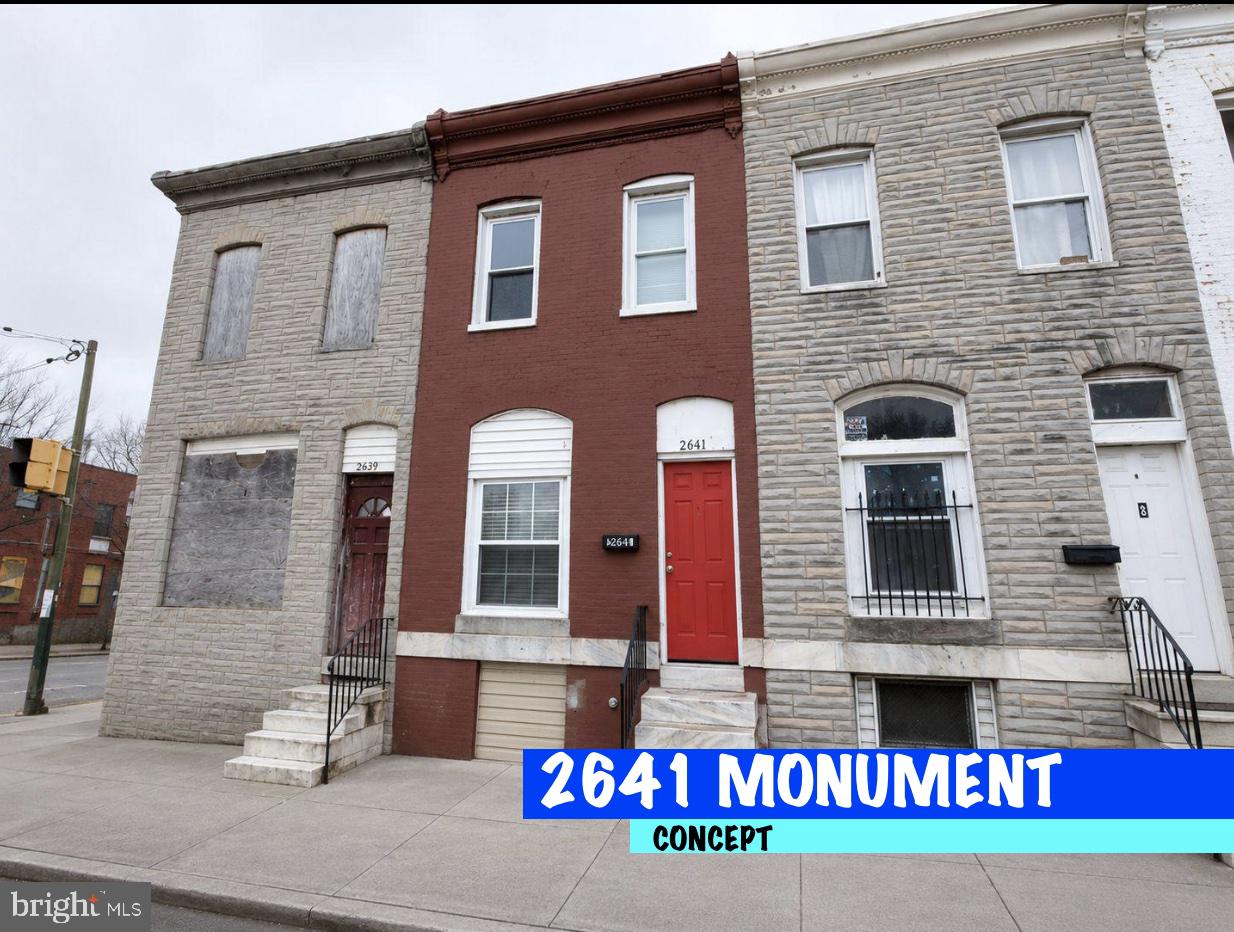 Don't miss this fantastic opportunity to own a charming Baltimore rowhome with endless potential! 2641 E Monument St offers spacious living areas, generously sized bedrooms, and a functional layout perfect for homeowners or investors. Conveniently located near downtown Baltimore, major commuter routes, public transportation, schools, parks, shopping, and dining. Whether you're looking to expand your investment portfolio or create your dream home, this property presents exceptional value and opportunity. Schedule your private tour today and discover all that this home has to offer! AS-IS, WHERE-IS,