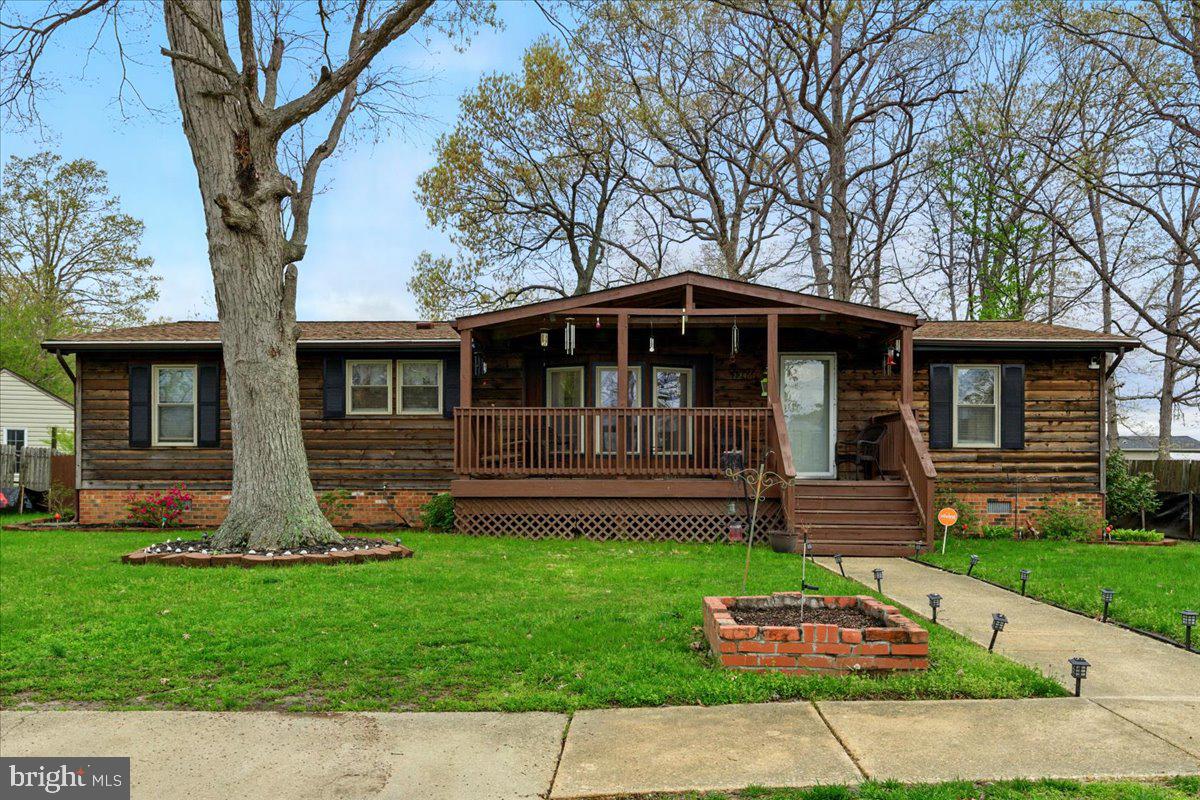 If you're looking for a 1-level affordable home, centrally located and in a no-HOA community, look no further. Welcome to 22467 Cornwall Dr in California. This home features 3 bedrooms, 2 full bathrooms, fenced-in yard, front porch and rear deck for you to enjoy these nice spring days outside, and a shed wired with electricity. The primary bathroom has been recently remodeled with new shower, tub, vanities and flooring. The roof is only 7 years old and under warranty, while the HVAC is around 10 years old and the water heater is from 2024. The living room has a wood fireplace and the kitchen has a ton of cabinet space, wall oven and gas cooktop. This home is located off of FDR Blvd, making it an easy drive to shopping, dining and NAS Pax River. Don't miss this property! SOLD AS IS