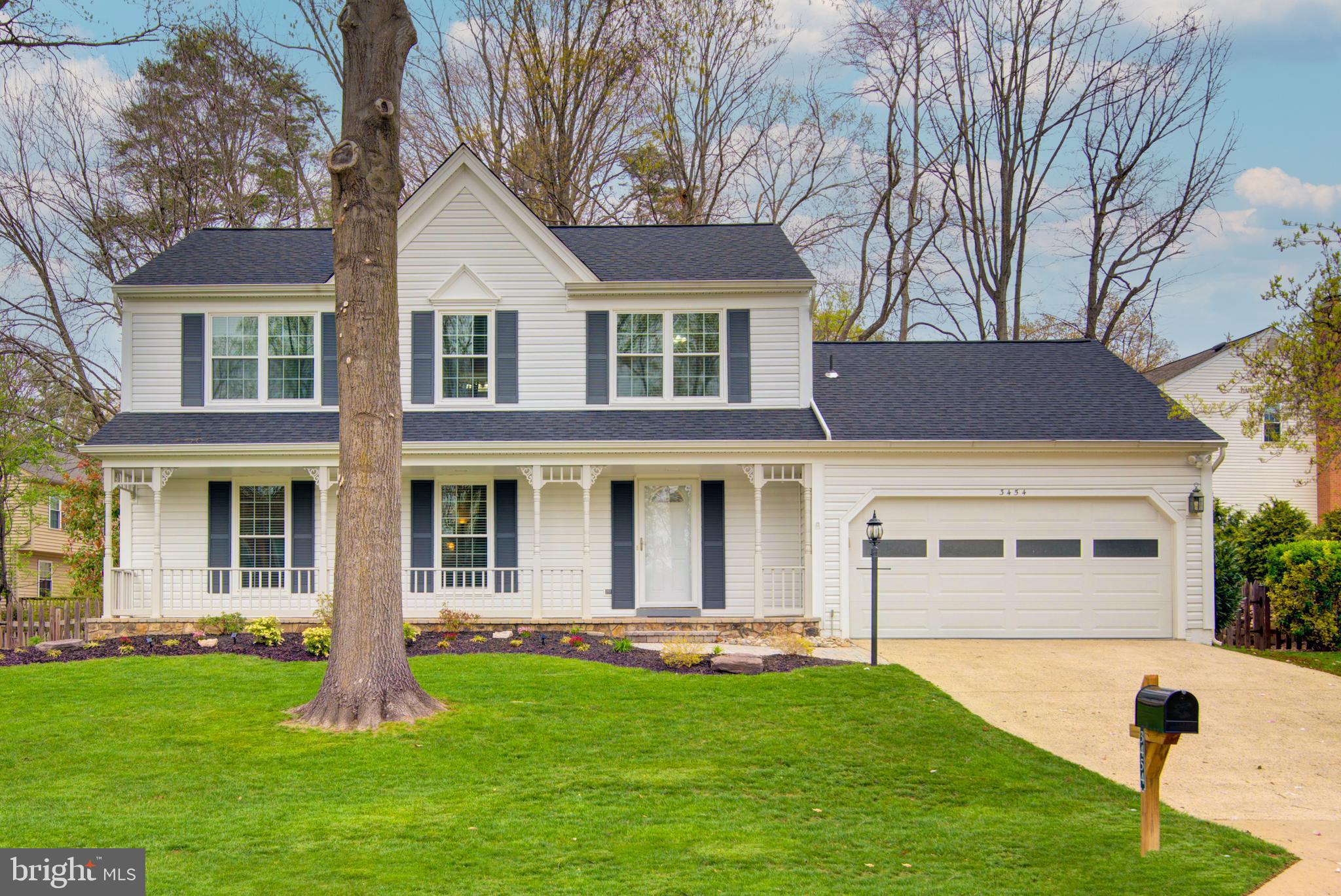 Come see this immaculate move-in ready home in the highly sought after Lake Ridge community! This gorgeous home has 5 spacious bedrooms and 3.5 bathrooms. 
It has:
New roof and gutter guards (2024) 
New HVAC (2024) 
New siding (2024)
Carpet (2022)
Everything has been updated!
 The elegant entryway showcases the beautiful hardwood floors that are found on the main level and staircase.   The spacious kitchen has been tastefully updated and has lovely white quartz countertops and a double oven.  The island  adds to the countertop space and has a seating area. There is a large pantry giving the kitchen ample storage space. The large family room has a beautiful custom deck right outside that has also been freshly painted and great for entertaining. The bathrooms have all been completely updated with quality materials.  
Upstairs, the primary bedroom is spacious with a large walk-in closet and a primary bathroom.  The bedrooms are nice sized. This home has plenty of storage and space.  The basement has a large recreation room with a movie theater that conveys.  There is also a bedroom, full bathroom and a bonus room  on the lower level. The laundry room is on the main floor with an entry to the garage.  The garage is even beautiful in this house!  It is freshly painted and has epoxy floors with enough room to store your lawn equipment and two cars.  The backyard has room for a playground and is fully fenced in. This home  is so well cared for that even the insulation has been upgraded so that the home has lower electric bills. And it has copper pipes!
 The house has been professionally painted. There are lots of very recent upgrades making this home maintenance free for years to come! 
The original windows have been replaced.  
This home has been scrupulously cared for and ready for you to move in!

This is a great commuter location. The school bus stop is practically next door.  Shopping is nearby. Lake Ridge is a great community that has good schools and features 5 pools, community centers with activities, a variety of sports fields and courts, playgrounds and even a boat ramp to the river!