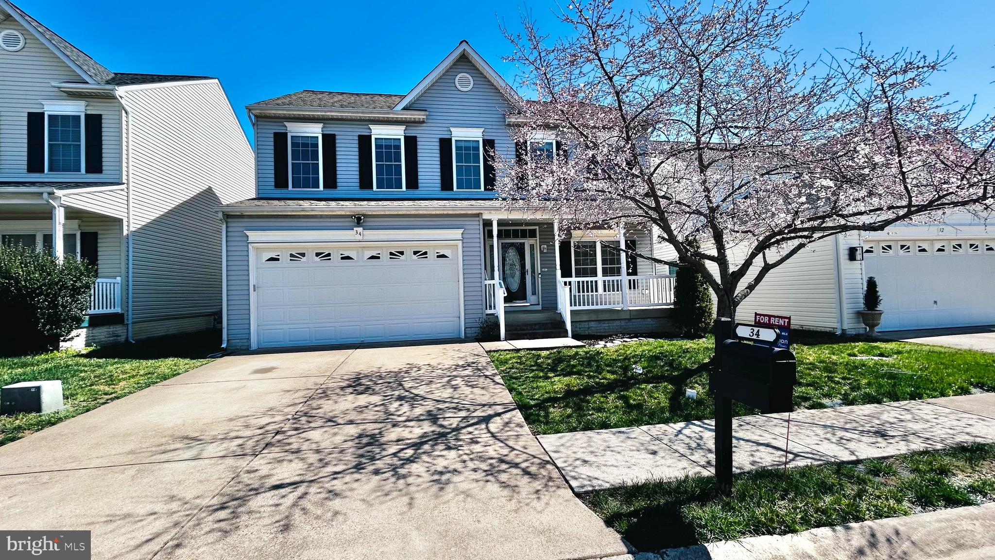 Fabulous 3 level home in Widewater Village only a short distance to Quantico! Community has a pool and clubhouse plus tot lot and security gate. Inviting front porch with plenty of room for chairs to enjoy the outdoors plus a large fenced back yard. Spacious Kitchen with plenty of counter space and cabinets for additional storage. Large family Room with wood floors and a corner gas fireplace. Formal living room or could be used as an office also or flex space. Large primary bedroom with featured tray ceiling, large walk in closet and primary bathroom with a jacuzzi tub, separate shower and double sink vanity. Three more generously sized bedrooms round off the upstairs. The finished basement has a large recreation room and a full bath with a walk up entrance to the back yard. A large deck off the kitchen is perfect for entertaining and grilling. Ready for immediate occupancy!