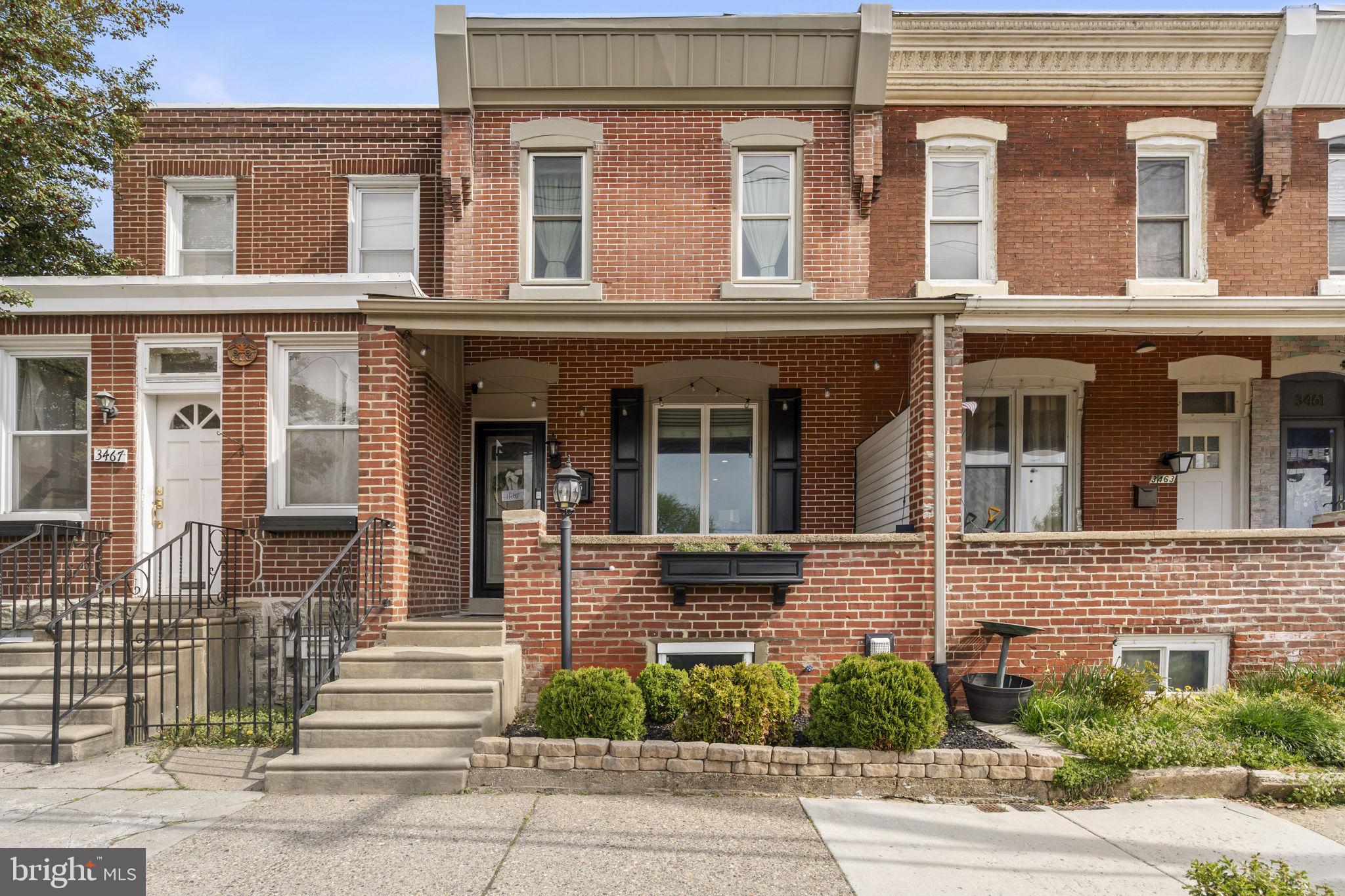 Nestled in East Falls’, one of Philadelphia’s most charming tree-lined neighborhoods, this classic 1939 row home has everything you’re looking for and more. Step onto the inviting front porch — your new favorite spot for morning coffee and watching the seasons change — before going inside to discover a move-in ready home that’s only missing you! On the first floor you’ll find an open concept living and dining room area. And spanning 16 feet wide and 60 feet long, there’s no shortage of space in this house. Beyond the dining room is a modern eat-in kitchen with thoughtful shelving to display your best spices or sentimental trinquets. The rear kitchen window overlooks the expansive 41 ft deep backyard, a rarity for city living. This space is a gardener’s dream and plenty of room for kids or pets to roam. Head upstairs where you’ll discover 3 sun-drenched bedrooms, all large enough to outfit as needed. Downstairs is a fully finished basement that can take any hobby to the next level. Here is where you’ll find a half bathroom that also doubles as a laundry area. Not pictured is an additional clean and bright storage room that’s approx 12.5’ x 7’ Not to mention, the location doesn't get much better than this. The East Falls Regional Rail station is just moments away, putting Center City at your fingertips. And when you're in the mood to stay local, you're steps from the vibrant shops, restaurants, and cafes that make East Falls one of Philadelphia's most beloved neighborhoods, from laid-back neighborhood pubs to eclectic eateries and everything in between. Don't miss your chance to plant roots in a community that truly has it all — neighborhood charm, green space, and unbeatable access to the city.