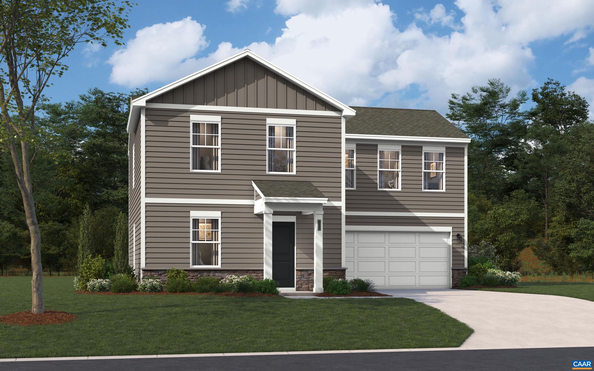 Welcome to The Nichols at Essence at Creekside! Estimated for completion October 2026, this 4-bedroom, 2.5-bath home combines style, space, and smart design for modern living. Featuring an oversized backyard with a rear patio, this home is perfect for outdoor entertaining, relaxing evenings, or simply enjoying the mountain views. | Inside, the open-concept main level offers a bright family room that flows seamlessly into the kitchen and dining area, making gatherings easy and enjoyable. Upstairs, the private primary suite includes a spa-like bath, while three additional bedrooms and a full bath provide flexibility for guests, a home office, or a growing household. Low-maintenance exteriors and builder warranties ensure peace of mind. | At Creekside, enjoy on-site walking trails, a children?s playground, and an outdoor gazebo with fire pits, plus access to resort style amenities such as two pools, a clubhouse with fitness center, and pickleball courts. Conveniently located just off Route 29, this community is minutes from Charlottesville, UVA, shopping, and dining | The price of this home includes all options and finishes. Photos of a similar home.