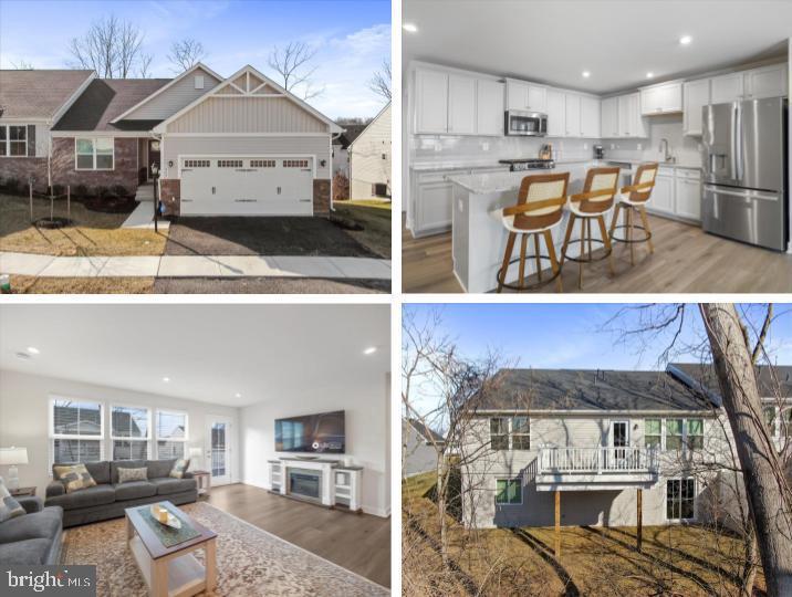 Welcome to this newly built 2025 ranch villa in the highly desirable Greencastle Greens community, offering the perfect blend of modern style, comfort, and low-maintenance living. Featuring 3 bedrooms and 3 full baths, this thoughtfully designed home boasts a bright, open-concept layout ideal for both everyday living and entertaining.
The gourmet kitchen serves as the centerpiece of the home with granite countertops, stainless steel appliances, a spacious breakfast bar island, and a dedicated dining area that flows seamlessly into the inviting living room. Step outside to the 10x14 Trex deck — the perfect spot for morning coffee, outdoor dining, or relaxing evenings.
The primary suite includes a walk-in closet and a private en suite bath with double sinks and a walk-in shower. A separate laundry room adds everyday convenience. Recessed lighting enhances the home throughout. 
The finished walk-out basement offers a generous recreation room and an additional full bath, plus a separate unfinished room ready to be customized for additional living space, a home gym, or storage. 
Enjoy easy living with HOA services that include lawn care, snow removal for streets, sidewalks, and driveways, trash service, and common area maintenance. Located adjacent to Greencastle Golf Club and just minutes from shopping, dining, healthcare, schools, and recreation, this move-in-ready home delivers the best of new construction in an established community. 
Schedule your showing today!