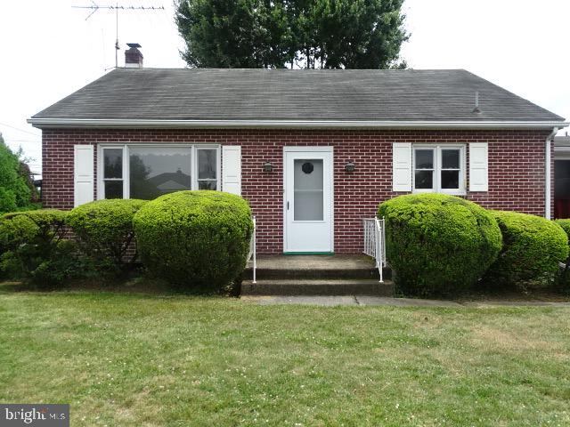 1,625 sq foot, 4 bedroom, 2 full baths all brick cape cod style home built in 1955 one owner, situated on a quiet residential street with friendly neighbors, near Ragged Edge Swim club, minutes from shopping areas, I81 and downtown Chambersburg

It features an eat in kitchen, living room, 3 bedrooms (ample closet space) large family room and two full baths all on the first floor.
There is also a fully finished second floor, designed for use a an open bedroom (s) area that also has ample storage. The basement is unfinished with washer/dryer hook ups and an older oil fired hot air heating system, including an easily accessible oil storage tank. A separate older air conditioning system is also in place.
 car port, breezeway, with enclosed storage space for lawn tools, etc, provides a protected space for one vehicle. This area could easily be modified to provide a closed in one car garage. This home has been upgraded with vinyl replacement windows for energy efficiency.
This well built residential structure that is in  need of updates throughout.