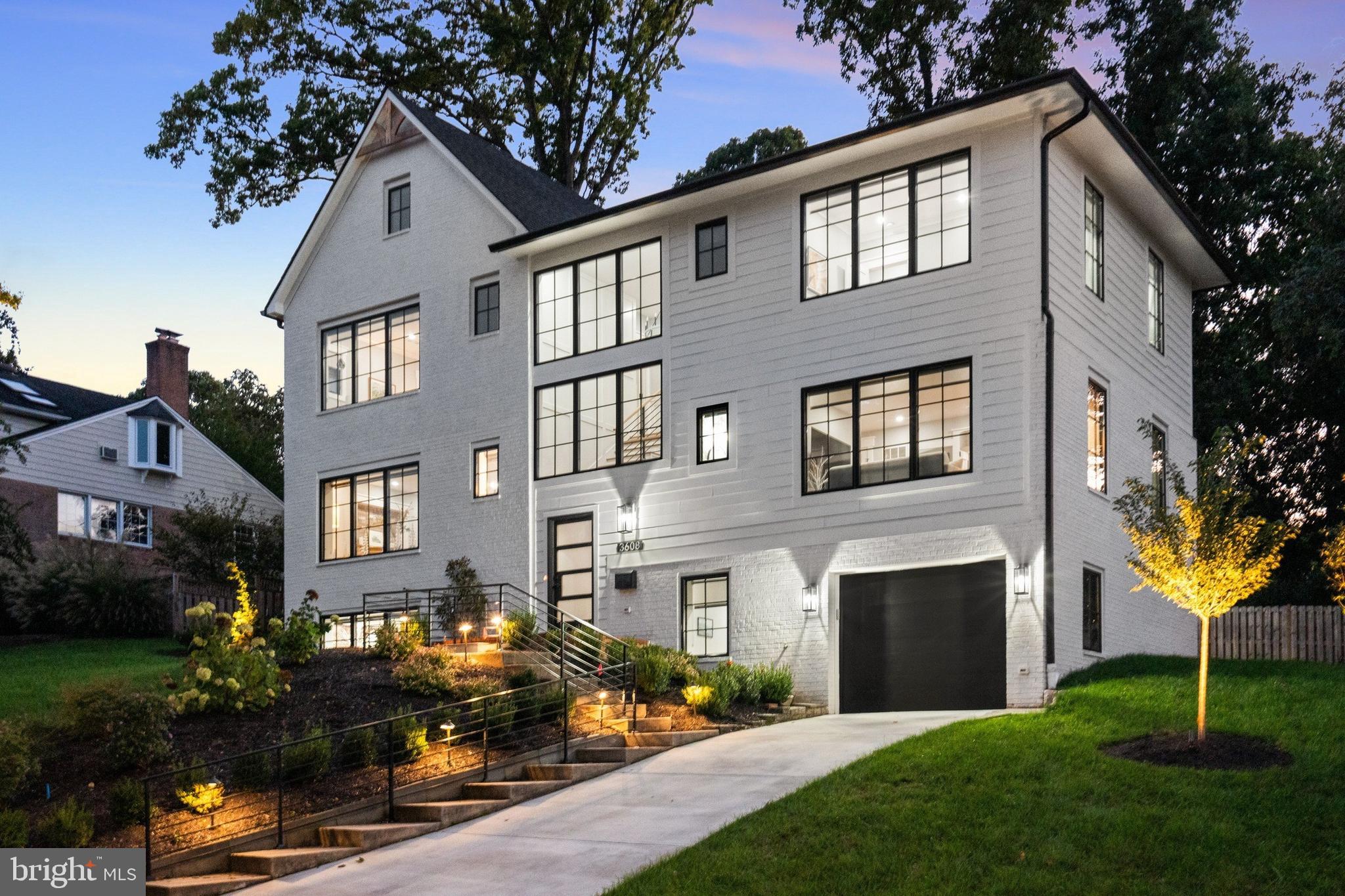 Come fall in love with your dream home at 3608 Orlando Place! Beautifully situated on a rolling hill at the highest point on Orlando Place sits this elegant custom built home by Old Glory Construction on a no-thru street that ends on a cul de sac. This handsome estate features six bedrooms (three are bedroom suites with their very own private bathroom) and five and a half bathrooms. Enjoy picturesque views from almost every room in this home! The home faces East allowing for an abundance of natural morning sunlight and the opportunity to never miss a sunrise! The large transom windows allow for ample natural sunlight to fill the home. The main level features an open layout of the quaint formal living room which features one of the two wood burning fireplaces in the home which leads to the spacious formal dining room great for making memories with family and friends. The dining room opens up to the lovely trex deck that overlooks the fenced in back yard which is accessed through the dual sliding glass doors. Spend time preparing delectable chef inspired meals in your one of a kind stunning gourmet kitchen that features a large hidden walk-in pantry with plenty of shelving. There is plenty of cabinetry along with quartz countertops, top of the line Cafe stainless steel appliances to include a built-in microwave, dishwasher, gas stove and side by side refrigerator. Entertain at your kitchen island that features bar stool seating. All of the recessed lighting in the home including the bedrooms come with built-in dimmers for an added touch (except for the bathrooms). Every bedroom has it's own custom closet with built-in book shelves to elevate the need for bulky furniture or bookcases. The main level also features an en-suite/in-law suite with it's own private bathroom (it could also be used as office). The upper level features a luxurious primary suite that faces East which allows you to enjoy the morning sunlight. It is one of two bedrooms that faces East. The primary bathroom features dual vanities, a spacious glass enclosed shower with rainfall shower heads. In addition, there are three secondary bedrooms on the upper level and one hallway full bathroom that serves the two bedrooms that do not have private bathrooms. Laundry is a breeze with the bedroom level laundry closet. The lower level features a recreation room with the second wood burning fireplace, a bedroom and full bathroom along with plenty of closet/storage space. It also has a wet bar in the bonus room. The home is wired for Comcast and Ting for internet/wifi capability. Newly expanded landscaping showcases vibrant, colorful plantings in both the front and back yards. Enjoy the added convenience of a newly built library on the second floor, located just off the primary bedroom. High-end gutter guards have also been installed, eliminating the need for yearly maintenance and providing long-lasting protection (warranty can be transferred to new owner). The owner has invested a significant amount on custom landscaping, an irrigation system and exterior lighting. Don't miss this rare chance to own this custom built home with beautiful architectural finishes throughout the home in a superb location! Close to Amazon HQ2, Crystal City, DC, and Shirlington! Truly a one of a kind find. Schedule your showing and submit your offer today before it's gone! Offers will be reviewed as they come in. ***Attended showings by the LA and a lender letter/proof of funds must be provided in order to see the property.***