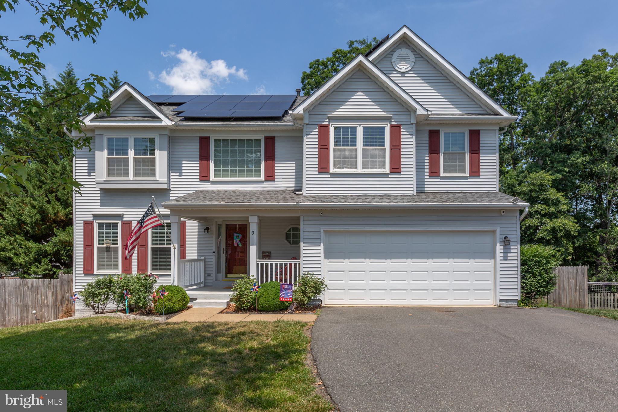 Back on the market at no fault of the Seller or property! Tucked within one of Stafford’s most well-established communities, 3 York Court offers the perfect combination of space, thoughtful updates, outdoor living, and a location that makes everyday life remarkably convenient. With five bedrooms, 3.5 baths, and three finished levels, this home has been designed to accommodate both busy daily routines and memorable gatherings with ease. From the moment you step inside, the warmth of the natural hardwood flooring immediately stands out. Guests frequently compliment the home's inviting feel, and the kitchen is often a favorite gathering place. Thoughtfully designed for both functionality and entertaining, it features a large center island with a built-in cooktop, double ovens, a spacious pantry, and a dedicated coffee nook that has become a beloved part of daily life. The kitchen flows seamlessly into the family room, creating one connected living space where everyone can stay together whether cooking, relaxing, or hosting guests. The home’s spacious layout continues throughout all three finished levels. The finished basement, completed in 2022, provides valuable additional living space that can easily accommodate recreation, hobbies, guests, work-from-home needs, or multi-generational living. Storage is plentiful throughout the home, a feature the sellers have especially appreciated over the years. One of the standout improvements is the beautifully renovated primary suite bath, completed in 2022. Designed with a fresh, modern feel, it creates a luxurious retreat at the end of the day and remains one of the sellers’ favorite features of the home. Outdoor living has been thoughtfully enhanced as well. A covered screened porch provides a comfortable place to enjoy the outdoors throughout much of the year, while the Trex deck offers low-maintenance durability and attractive entertaining space. The stamped concrete patio, added in 2023, creates a seamless connection between the walkout lower level and upper outdoor living areas, making gatherings and backyard enjoyment easy and enjoyable. The fenced backyard, completed in 2021, provides additional usability and flexibility for pets, play, and outdoor activities. Additional updates include solar panels installed in 2022 (Owner will pay off the loan at closing!), a generator plug and subpanel for backup power added in 2022, the finished basement and primary bath renovation in 2022, stamped concrete patio in 2023, fenced yard in 2021, and Trex decking upgrades completed in 2026. The location is equally impressive. Residents enjoy convenient access to Quantico, Fredericksburg, shopping, dining, and commuter routes while benefiting from the amenities of an established neighborhood. Sidewalks, walking paths, jogging trails, community playgrounds, a pool, and even a nearby historic site create opportunities for recreation and connection close to home. The community pool has been especially meaningful to the sellers, providing years of summer fun and friendships. Spacious, functional, and thoughtfully updated, 3 York Court offers the kind of layout, location, and lifestyle that make a house feel like home.
