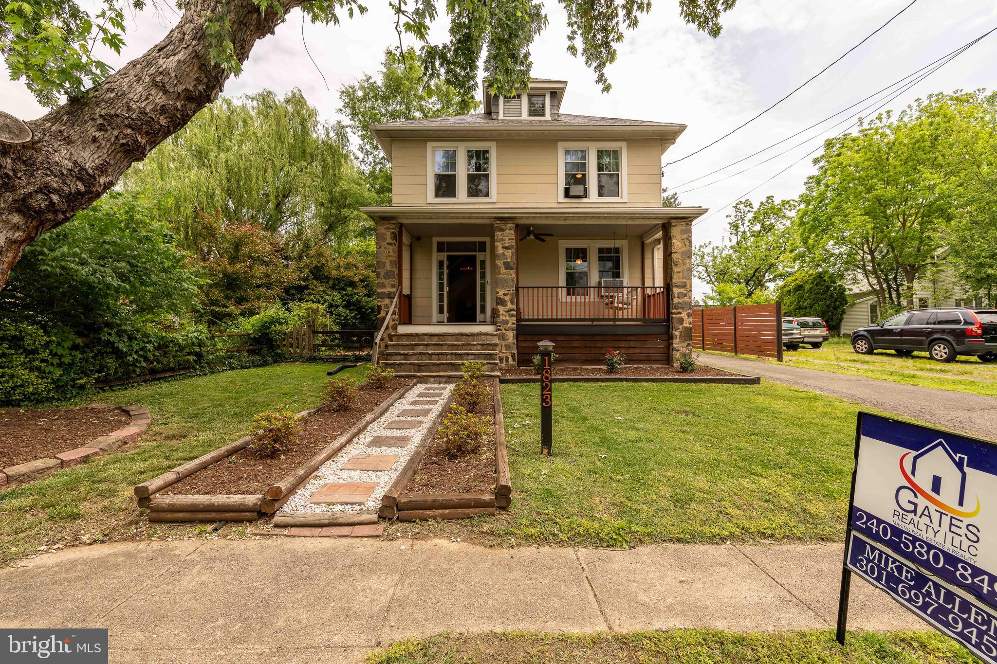 Welcome to this charming, updated 4-bedroom Colonial Revival home with 2 full baths, blending classic character with modern updates. Fresh paint runs throughout, with brand-new carpet on the upper level. A freshly painted covered front porch with a ceiling fan offers the perfect spot to relax.
Inside, a new front door opens to a welcoming foyer. The living room features hardwood floors and a distinctive tile ceiling. At the same time, the spacious kitchen includes stainless steel appliances, butcher block counters, a farmhouse sink, tile backsplash, and luxury vinyl plank flooring. The dining room also features hardwood floors and a new ceiling fan. A main-level full bath includes a freshly glazed tub/shower, pedestal sink, tile flooring, and extra storage.
Upstairs are four bedrooms with ceiling fans, tiled ceilings, and new carpet over hardwood floors, plus an updated full bath with a new vanity and tiled floor. The attic is accessible via pull-down stairs.
The unfinished basement includes a French drain (2016), washer/dryer, workshop space, rough-in for a toilet, and a tankless water heater (2022). A rear addition leads to the backyard.
Additional highlights include a 2-car detached garage, a long driveway (8+ cars), a rear studio with electric and LVP flooring, updated windows, an upgraded electrical panel, and a swing set included.
Conveniently located near major commuter routes, including I-895, I-95, and I-195, as well as the rail station, recreation center, and two popular local breweries. Enjoy being less than 10 minutes from BWI Airport while tucked away on a quiet, quaint street.