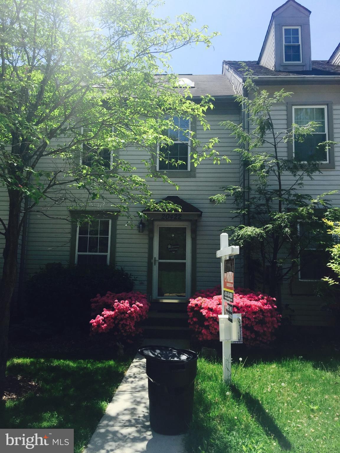 Lovely and well maintained interior unit town home in popular community.  Available March 1, 2018. Shows well. Full finished basement walk out with full bath.  Nice lot, paved patio below deck.  Room for entertaining.