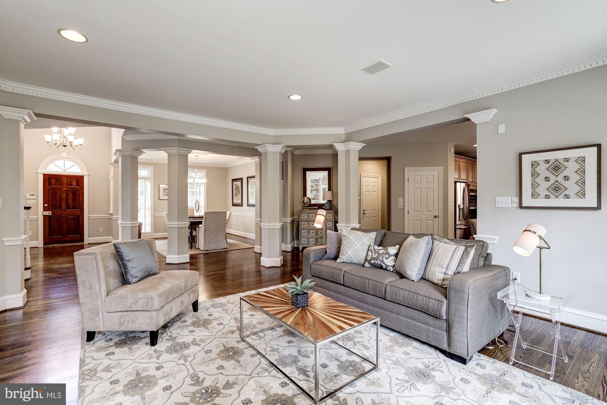 Impressive reception w/custom built in's; gourmet kitch, custom cabinets, gorgeous master suite, new SS appliances,  flowing hardwood floors! Reno. Aug 2017- incld fully finished basement! Over $250k in upgrades! 15 min walk to Old Town, just miles from DC/Reagan airport/Natl Harbor. This cozy/private community consists of only 25 homes. You will fall in love!